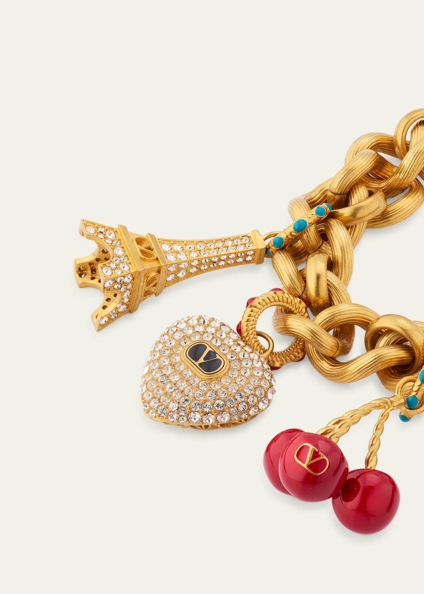 Valentino Garavani Chez Valentino Bracelet in Metal, Enamel and