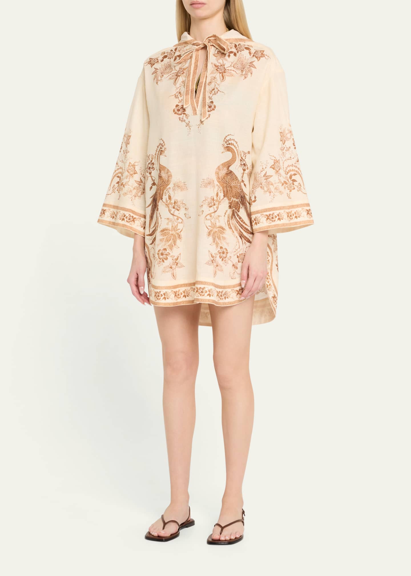 Zimmermann Ascension Tunic Mini Dress Image 4 of 5