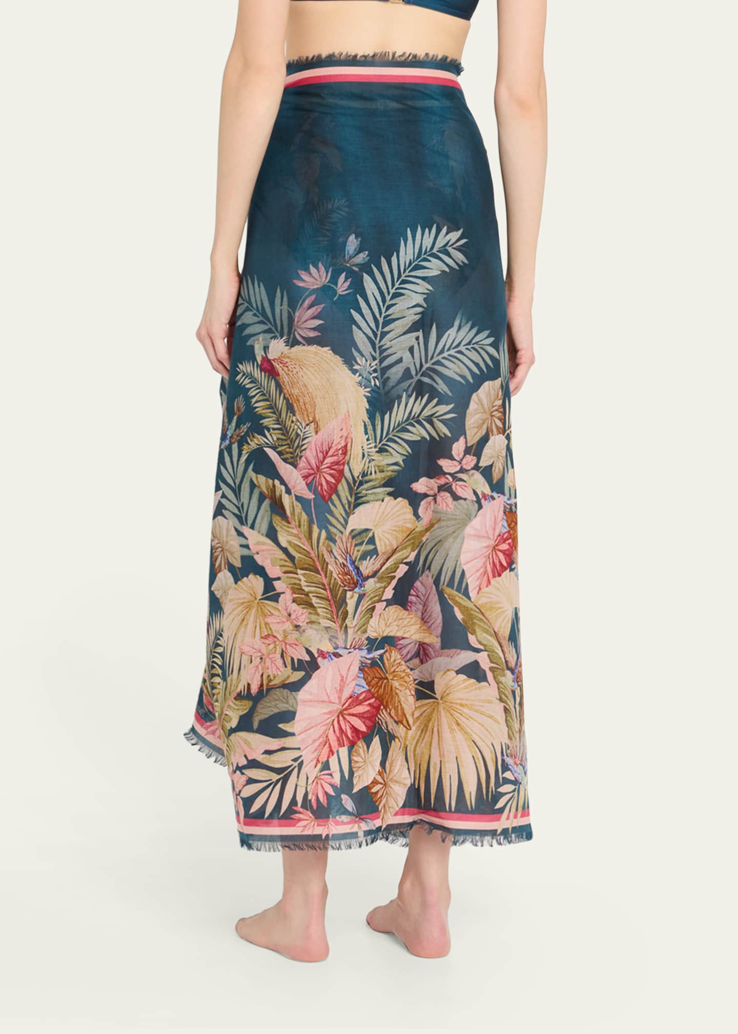 Zimmermann Palm Floral Cotton Pareo Coverup Image 3 of 5