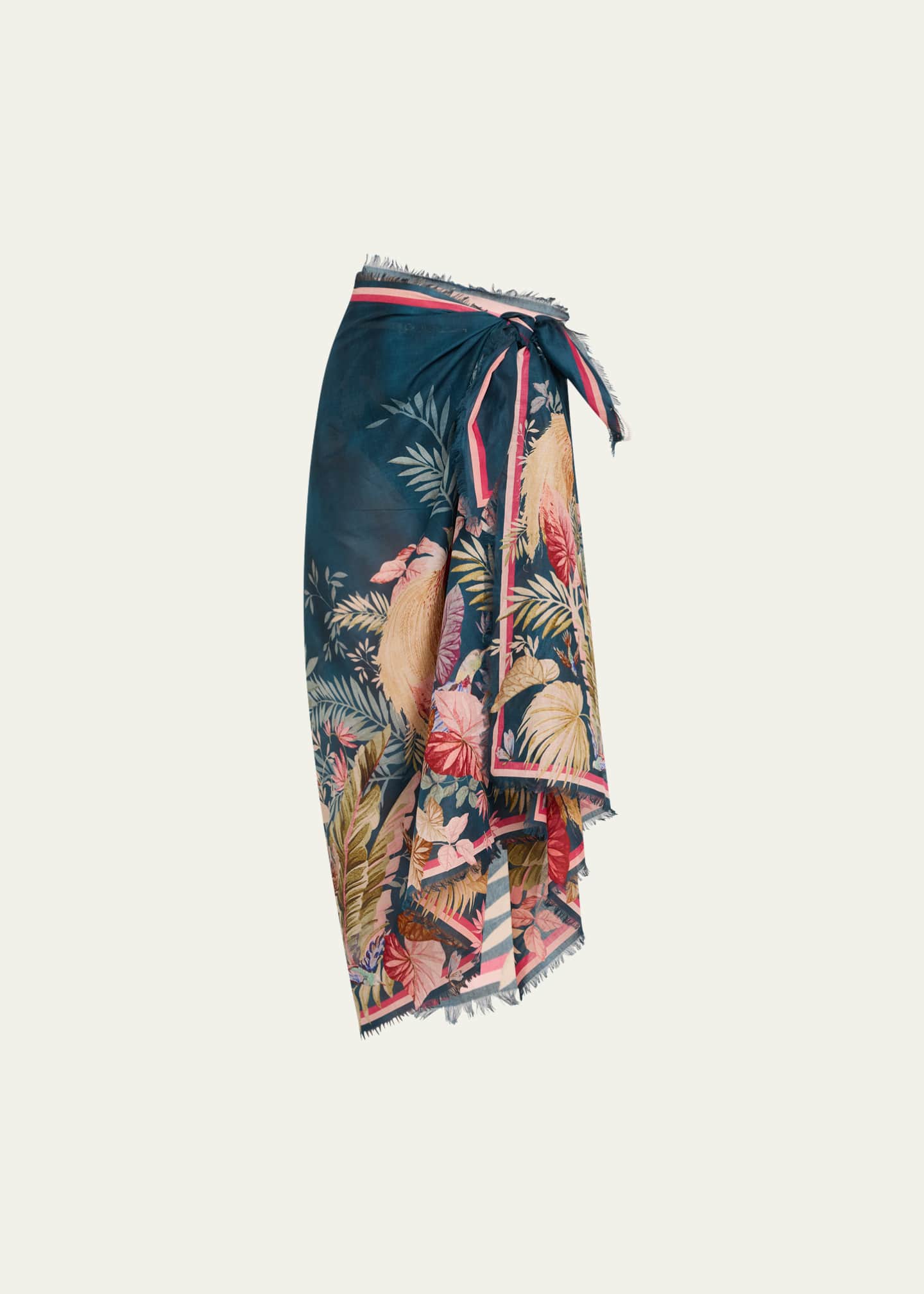 Zimmermann Palm Floral Cotton Pareo Coverup Image 1 of 5