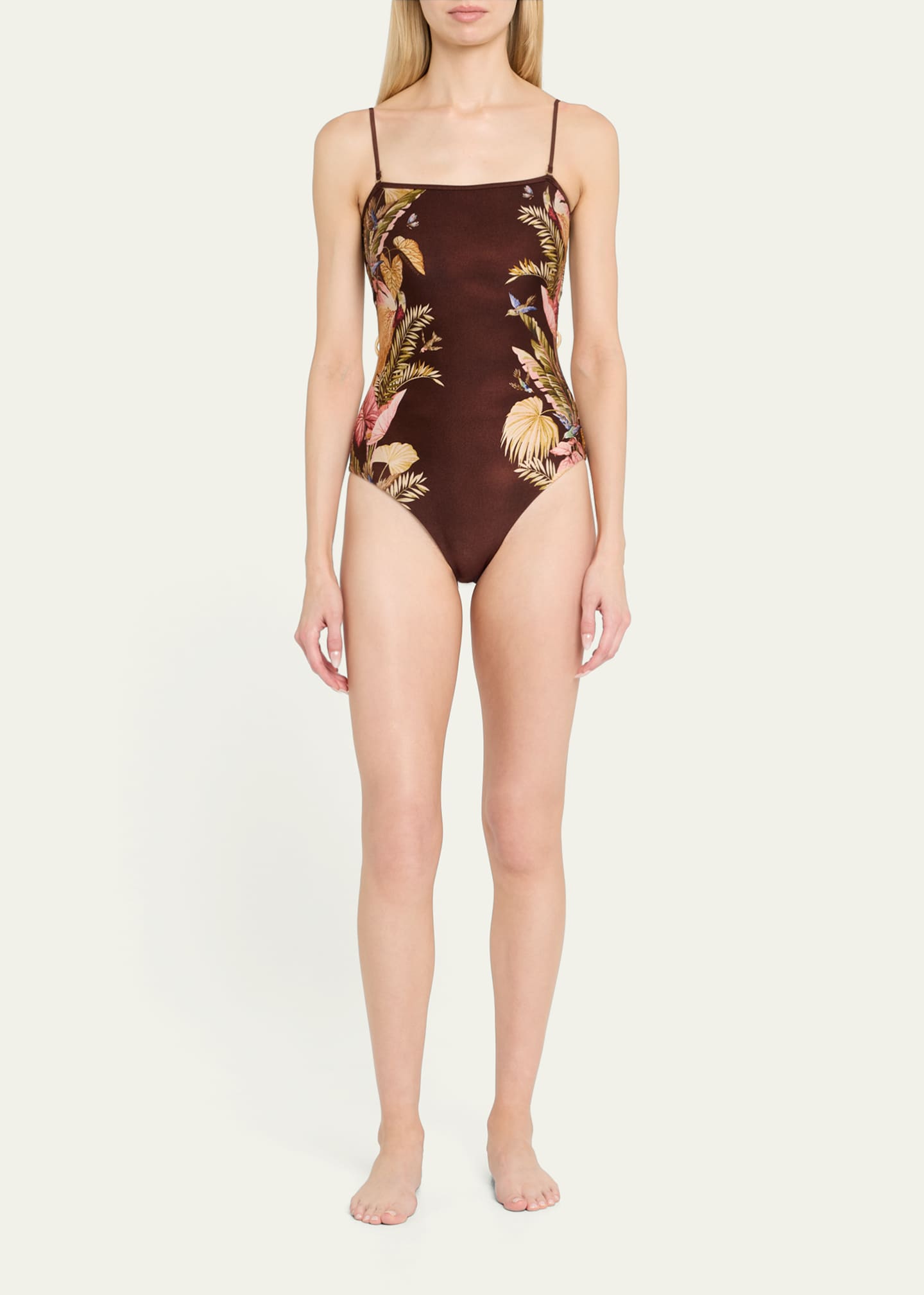 Zimmermann Ascension Bandeau One-Piece Swimsuit Image 2 of 4