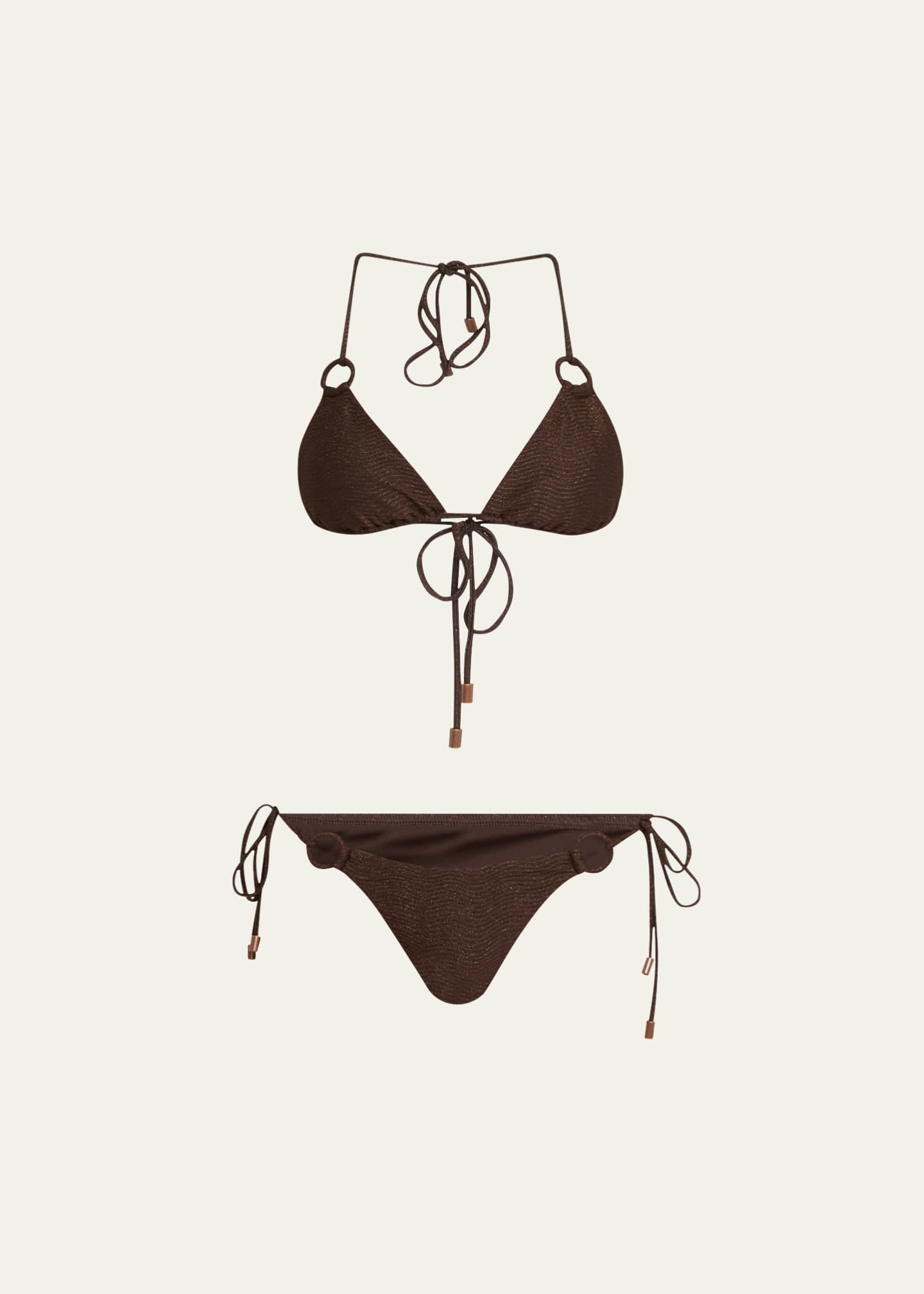 Zimmermann Coco Texture Ring Two-Piece Swimsuit Image 1 of 4
