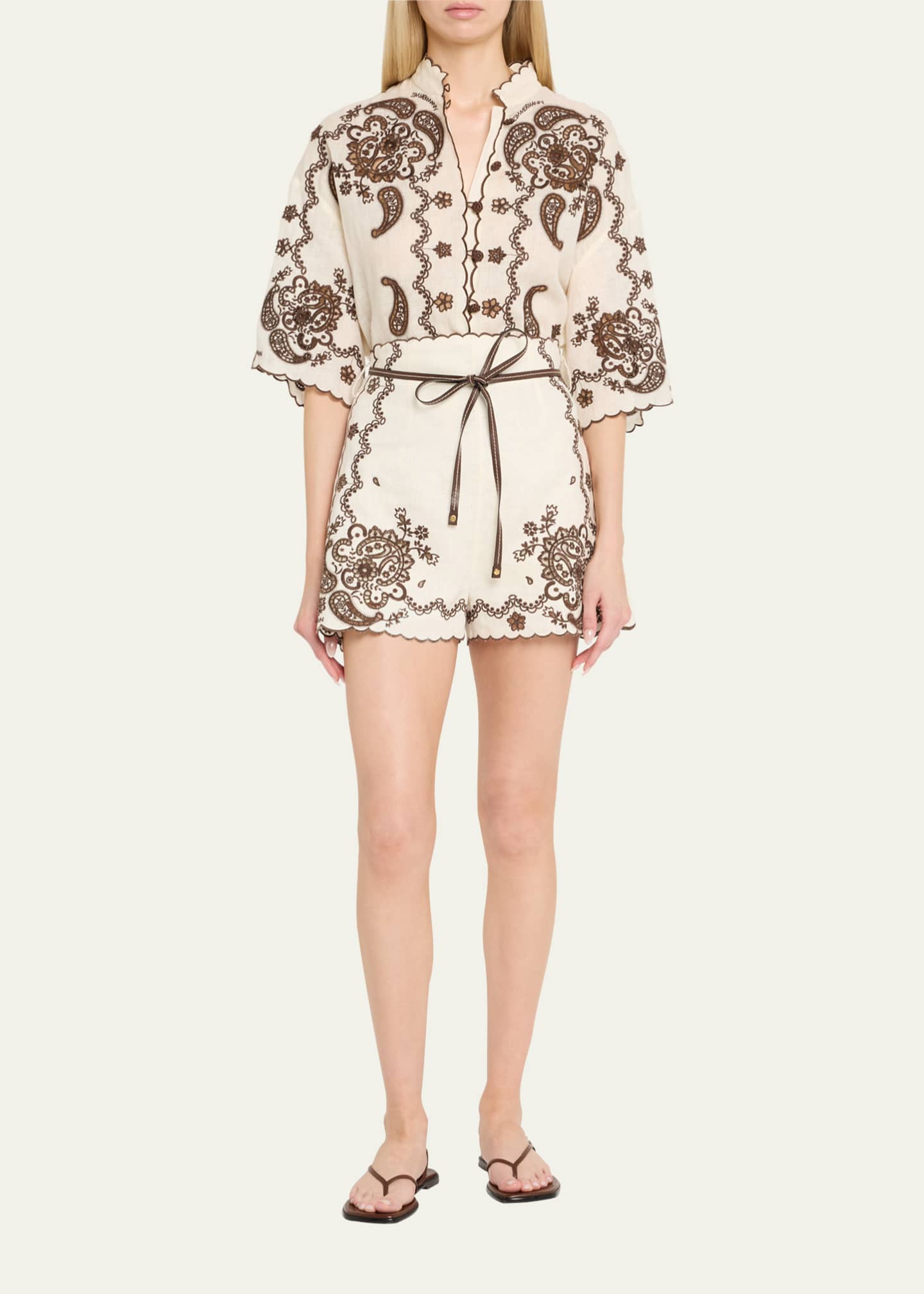 Zimmermann Ascension Embroidered Shirt Image 2 of 5