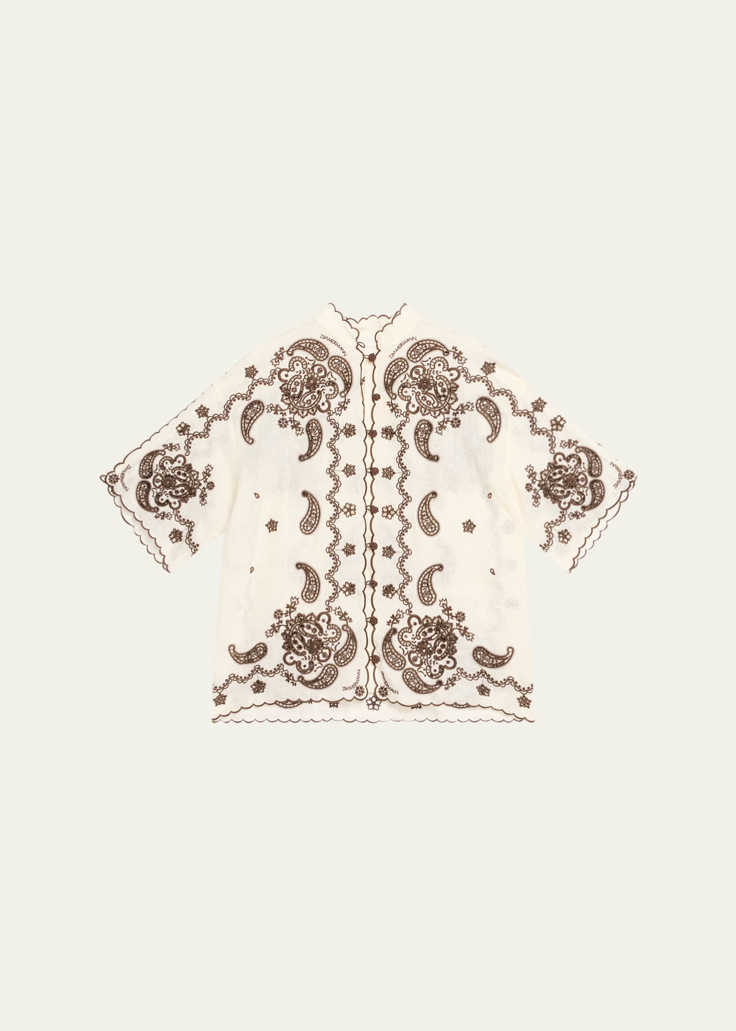 Zimmermann Ascension Embroidered Shirt Image 1 of 5