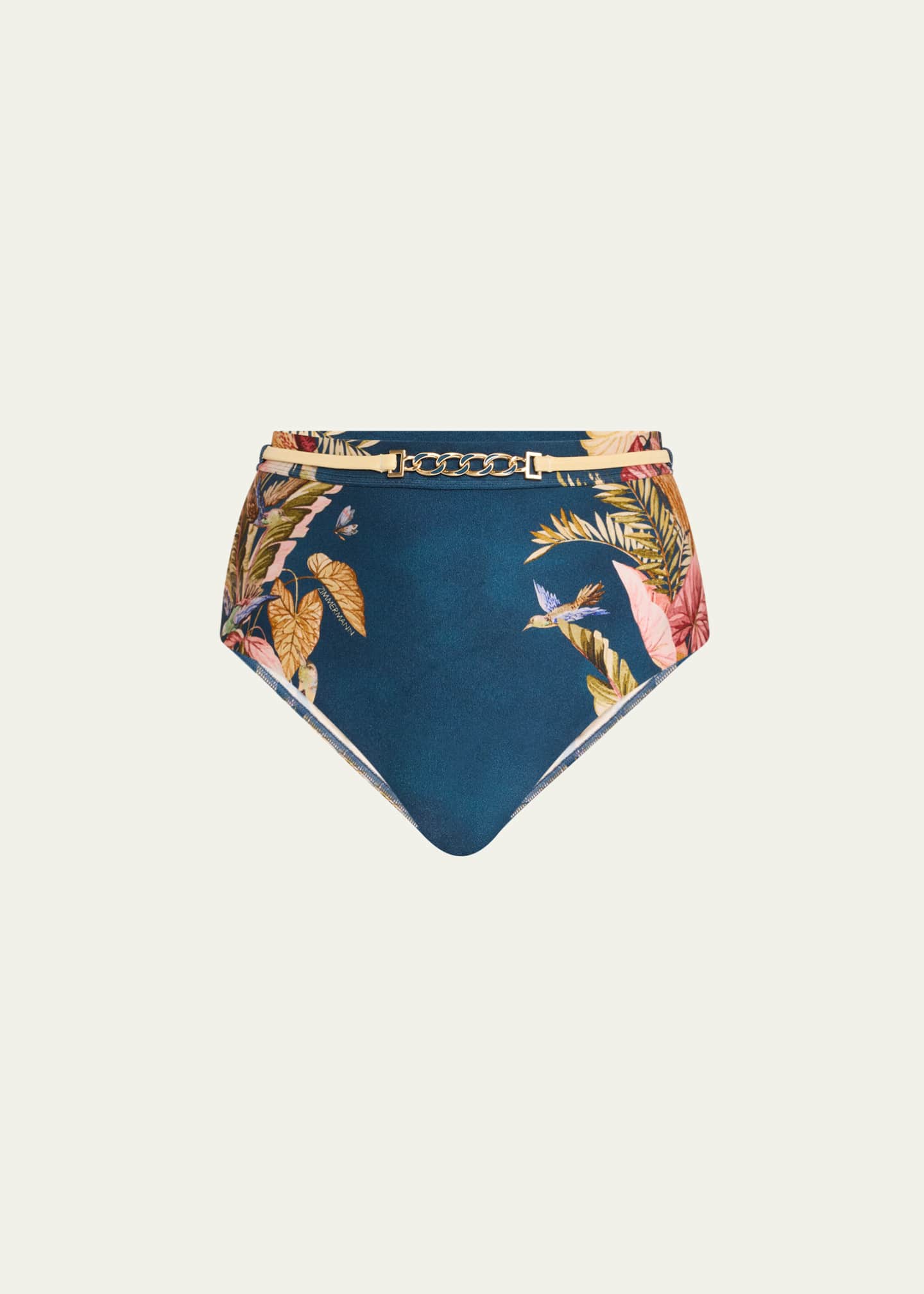 Zimmermann Ascension High-Waist Bikini Bottoms Image 1 of 4