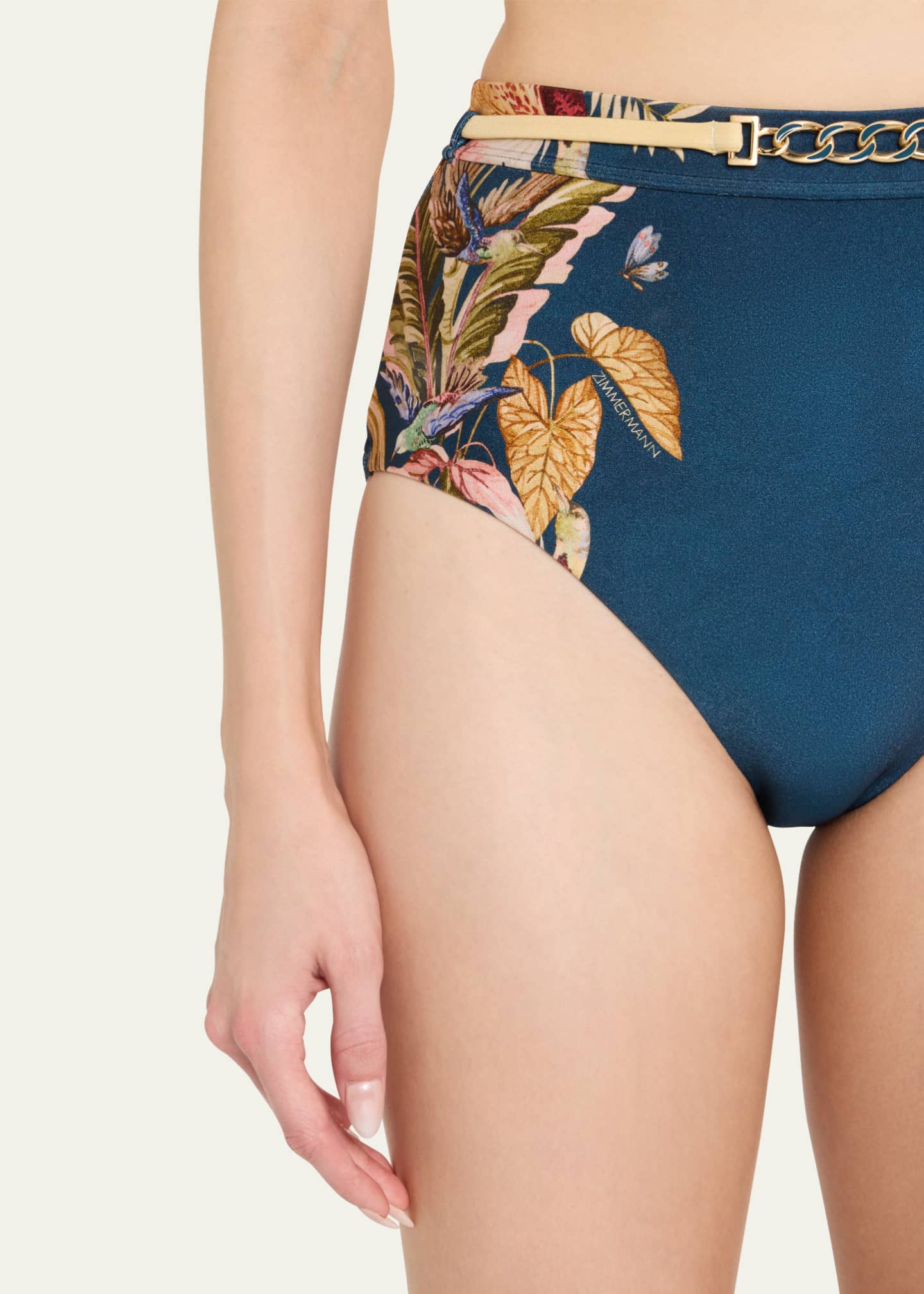 Zimmermann Ascension High-Waist Bikini Bottoms Image 4 of 4