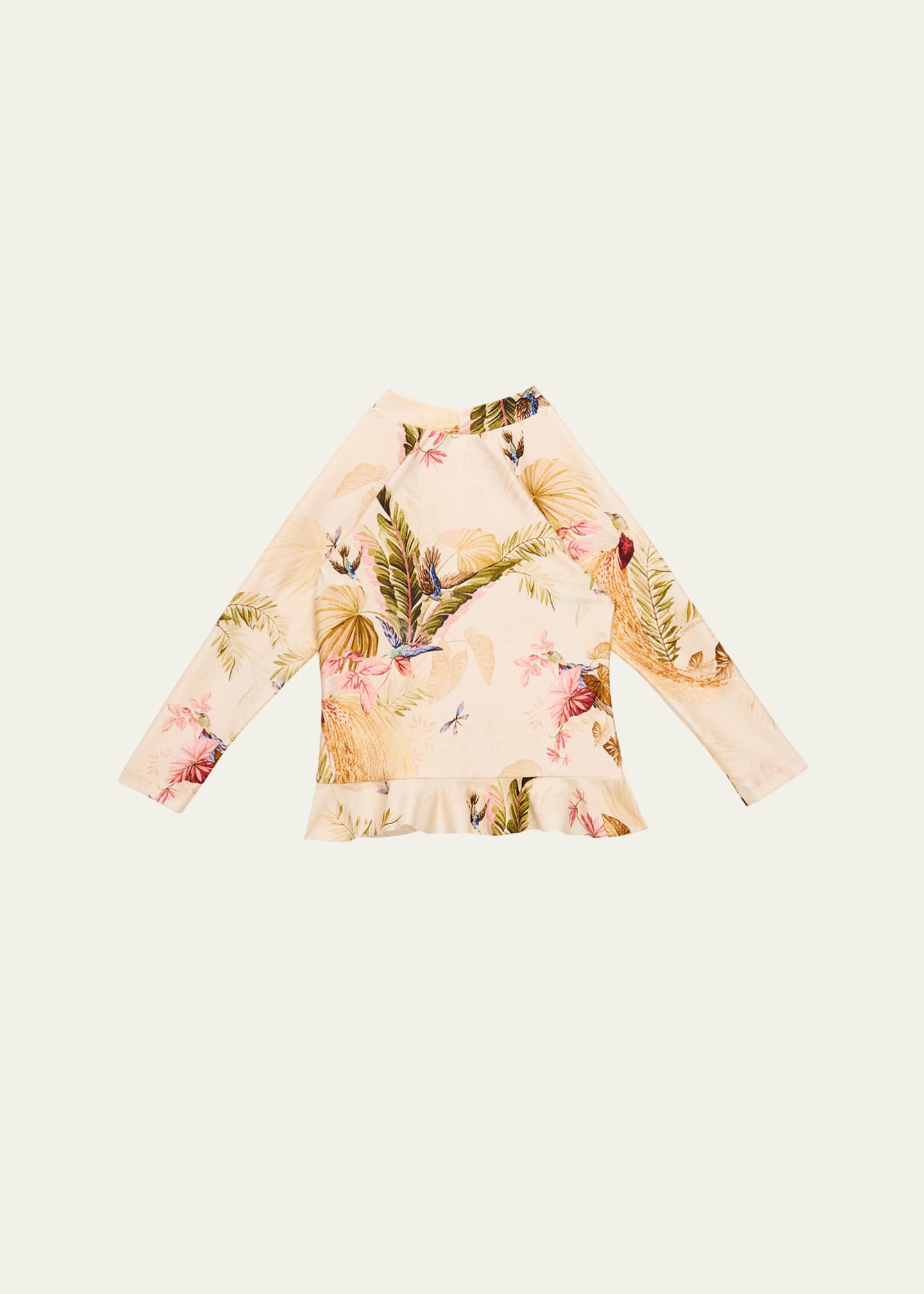 Zimmermann Girl's Rhiannon Frill Rashguard, Size 1-12 Image 2 of 3
