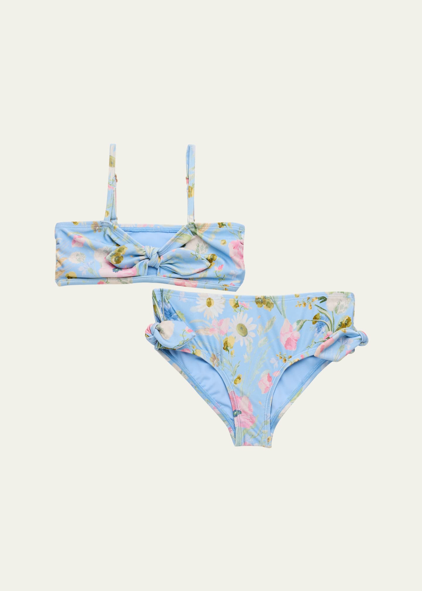 Zimmermann Girl's Lucky Twist Tie Bikini, Size 4-12 Image 1 of 3