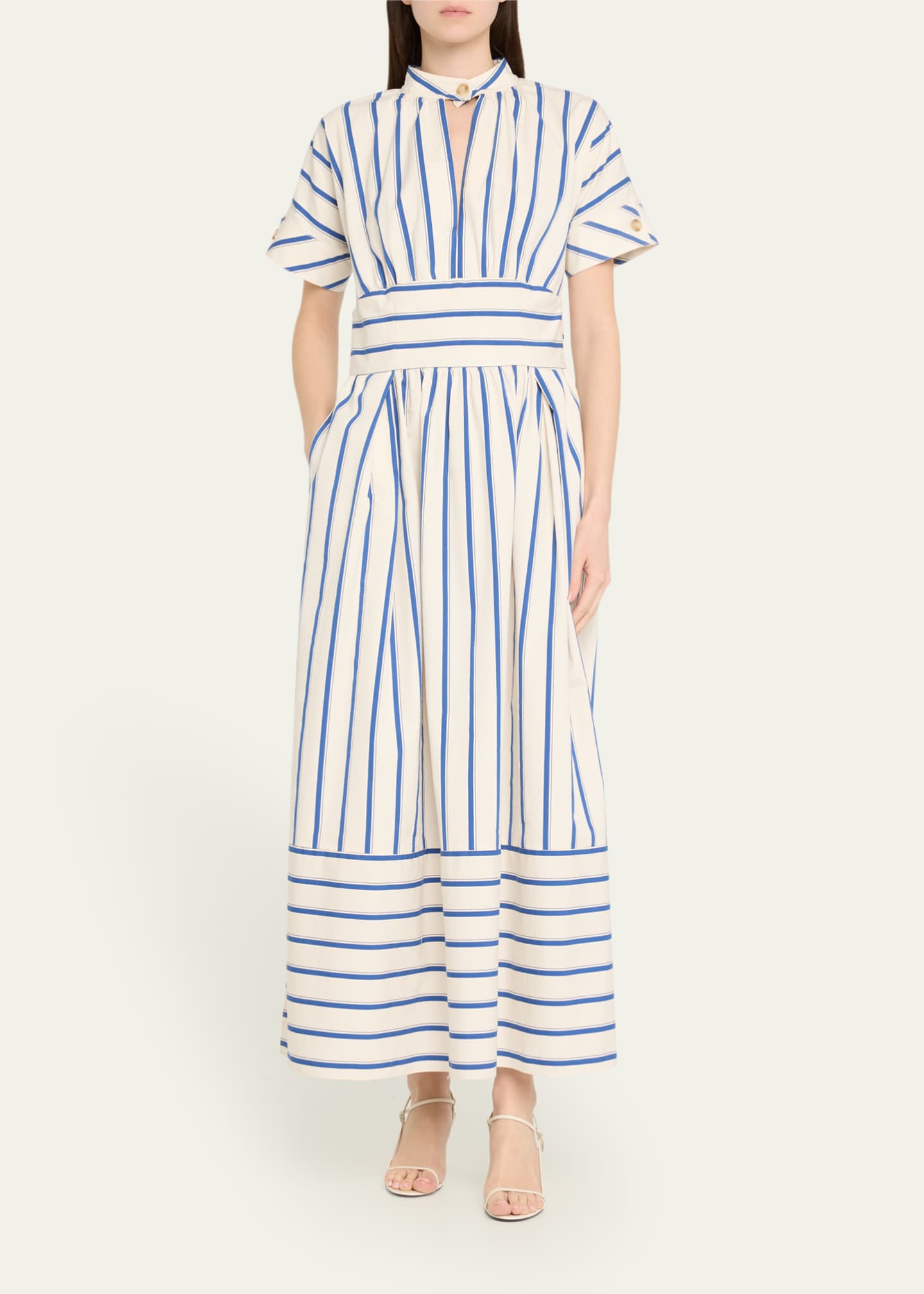 Rosie Assoulin Ask For Directions Striped Shirtdress Image 2 of 5