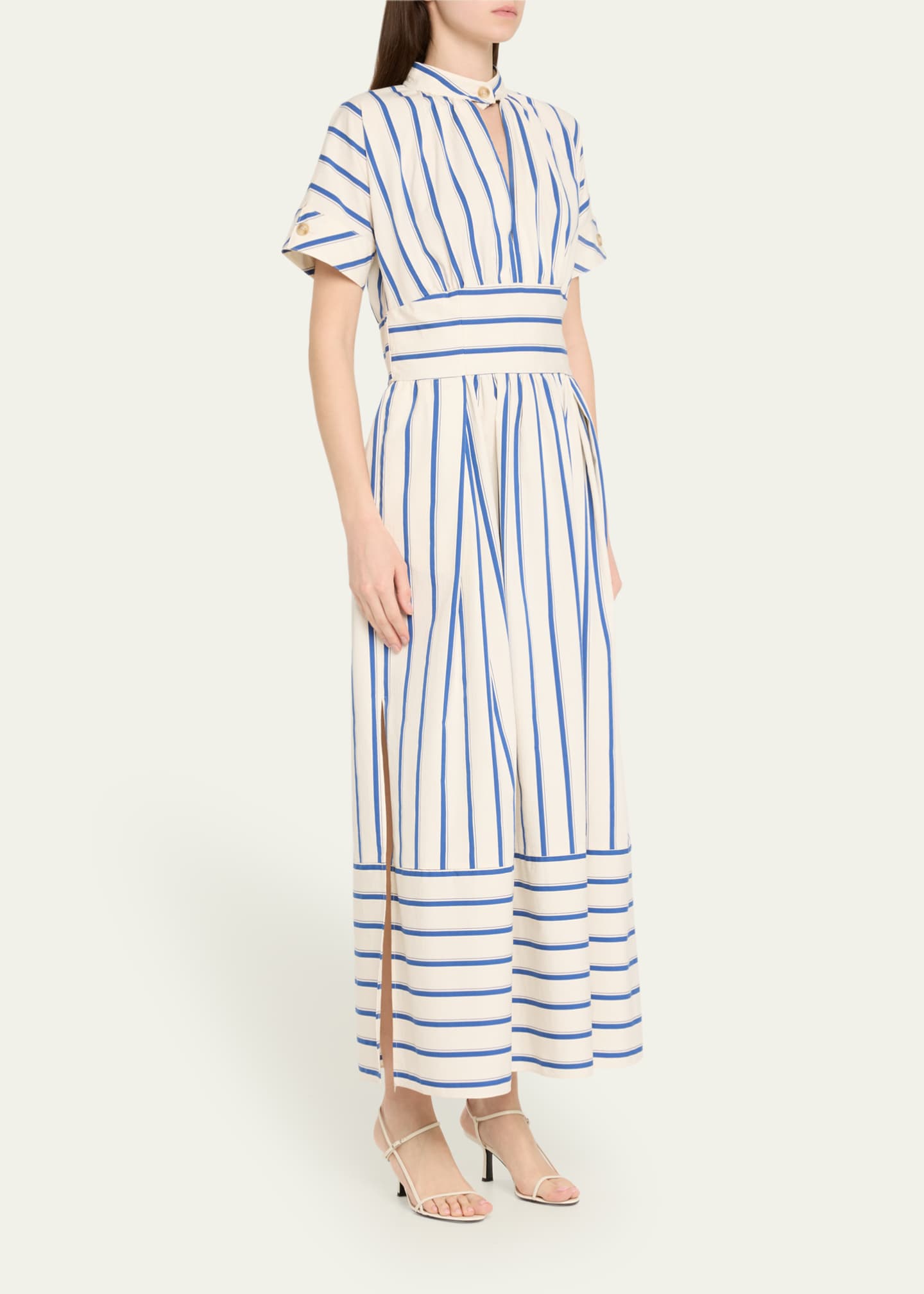 Rosie Assoulin Ask For Directions Striped Shirtdress Image 4 of 5