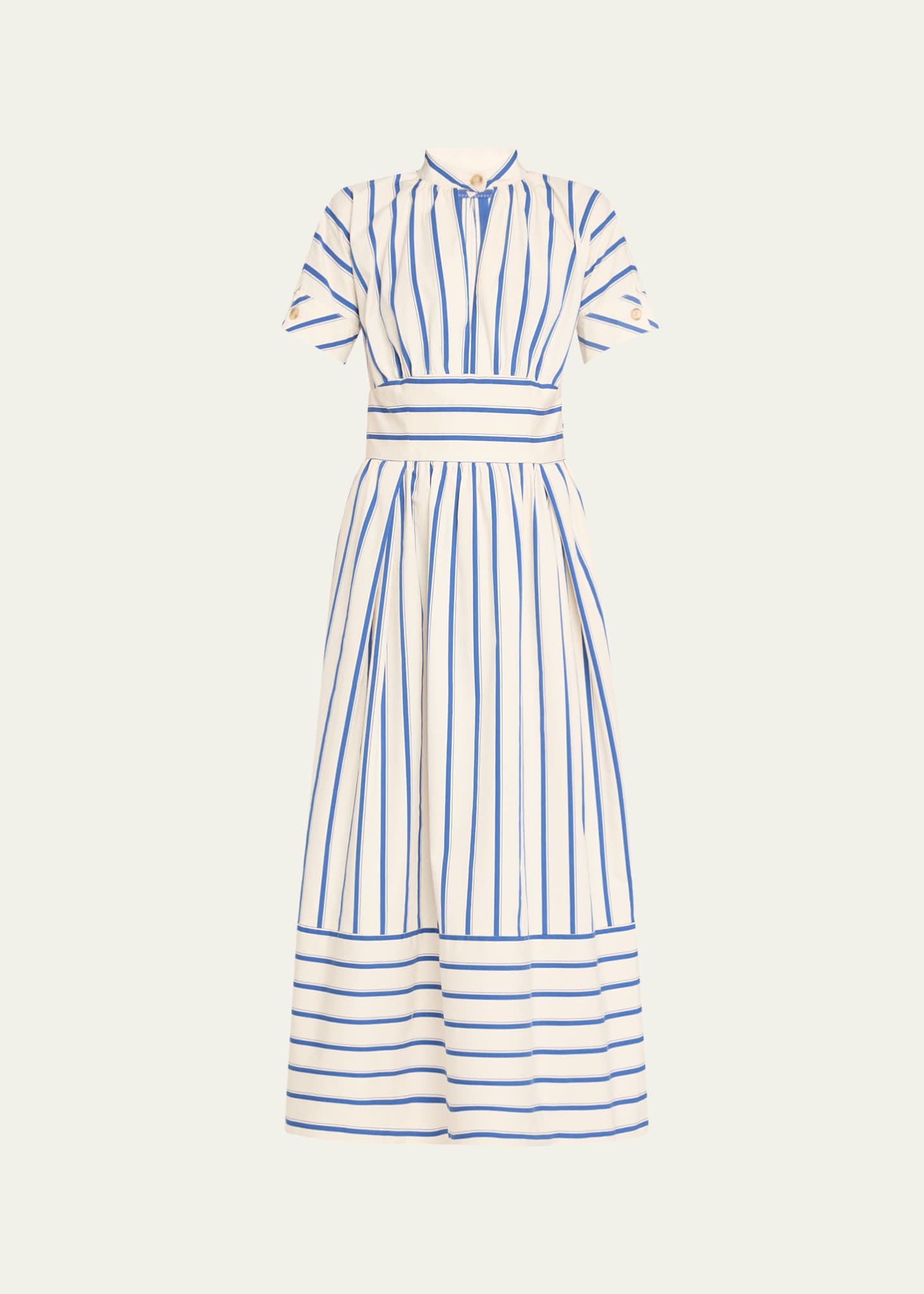Rosie Assoulin Ask For Directions Striped Shirtdress Image 1 of 5