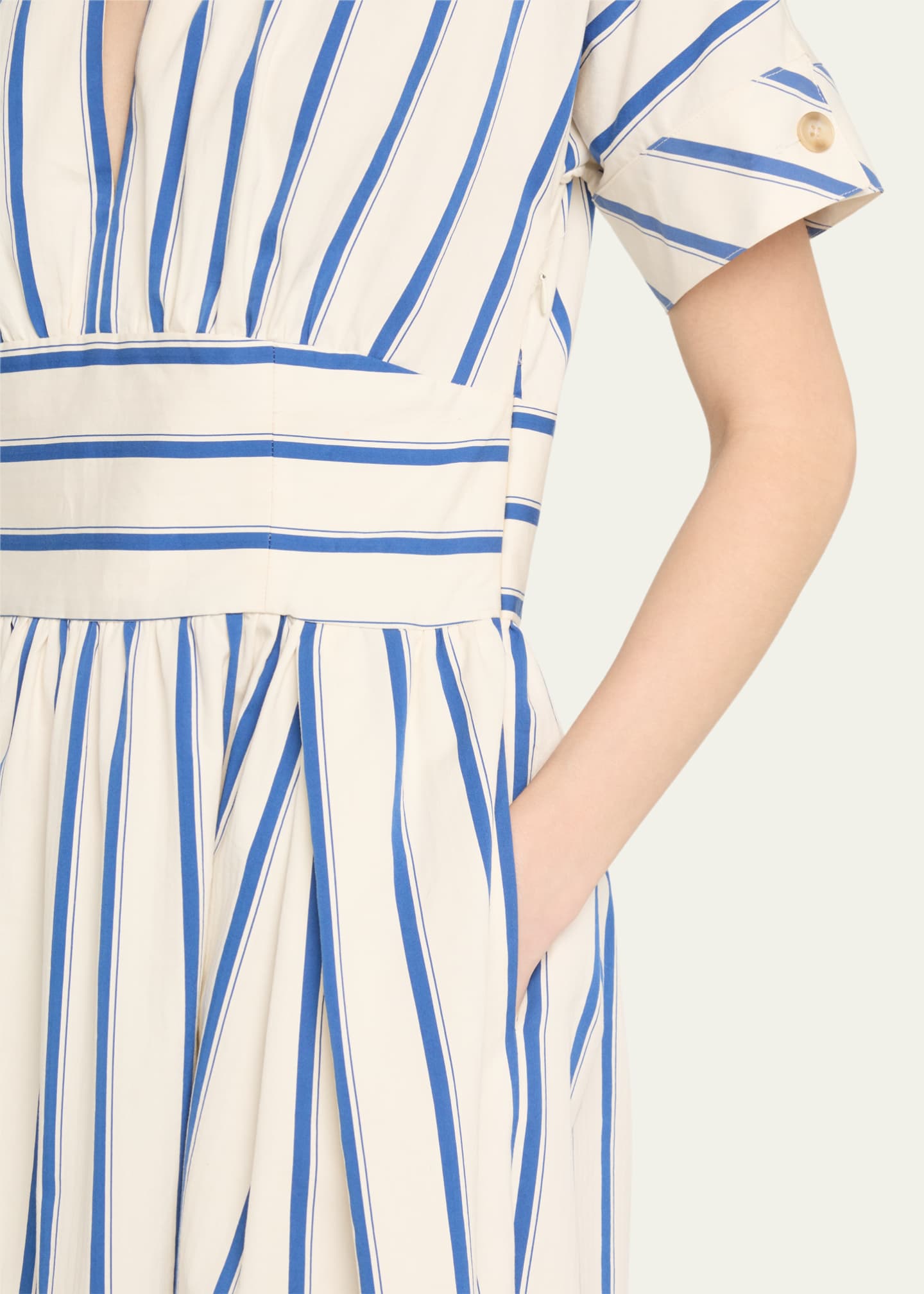 Rosie Assoulin Ask For Directions Striped Shirtdress Image 5 of 5