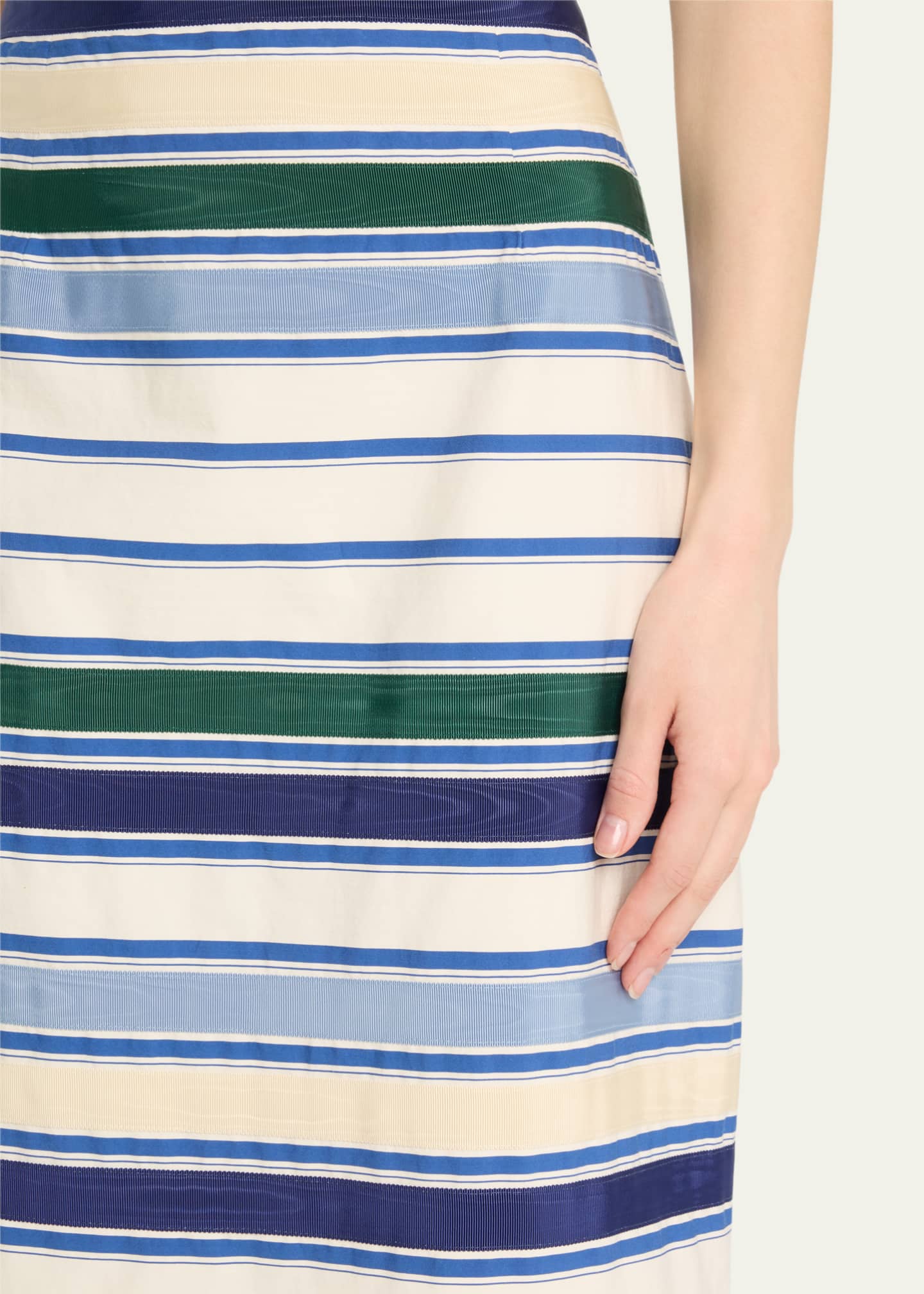 Rosie Assoulin Stripe Ribbon Classic Pencil Skirt Image 5 of 5