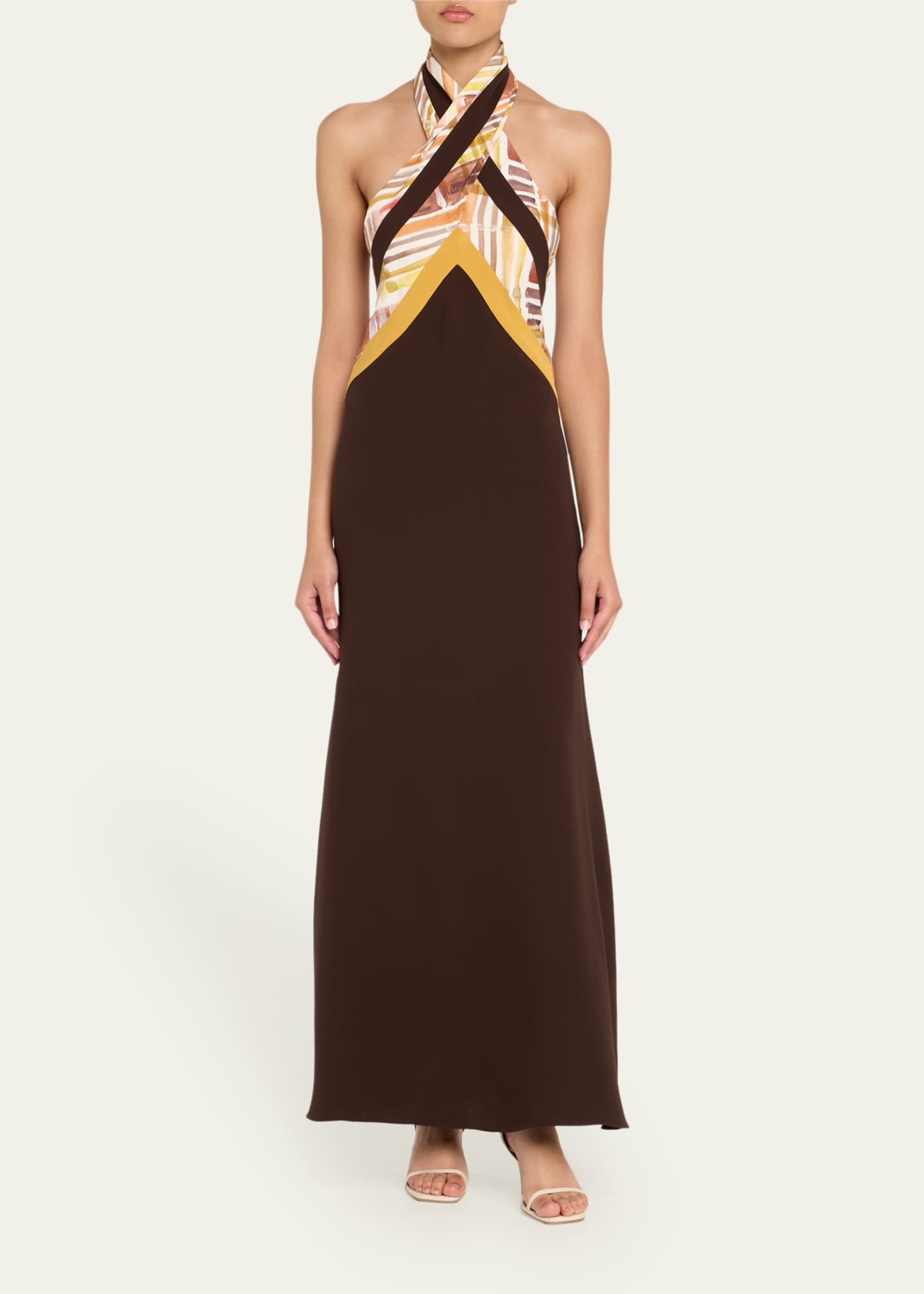 Rosie Assoulin Twisted Halter Dress Image 2 of 5