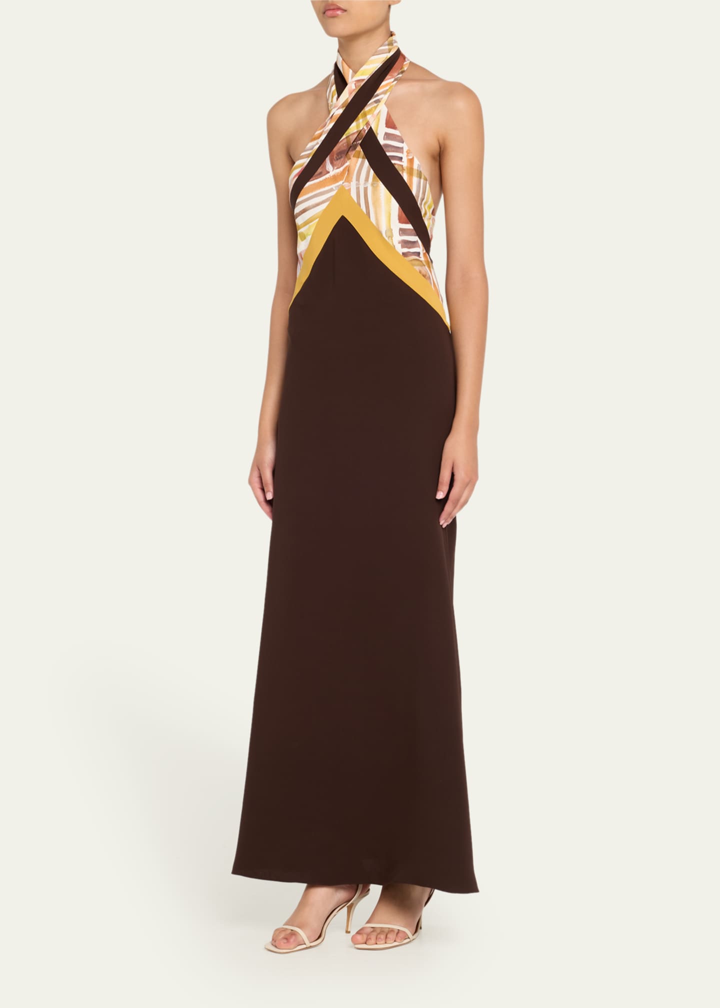 Rosie Assoulin Twisted Halter Dress Image 4 of 5
