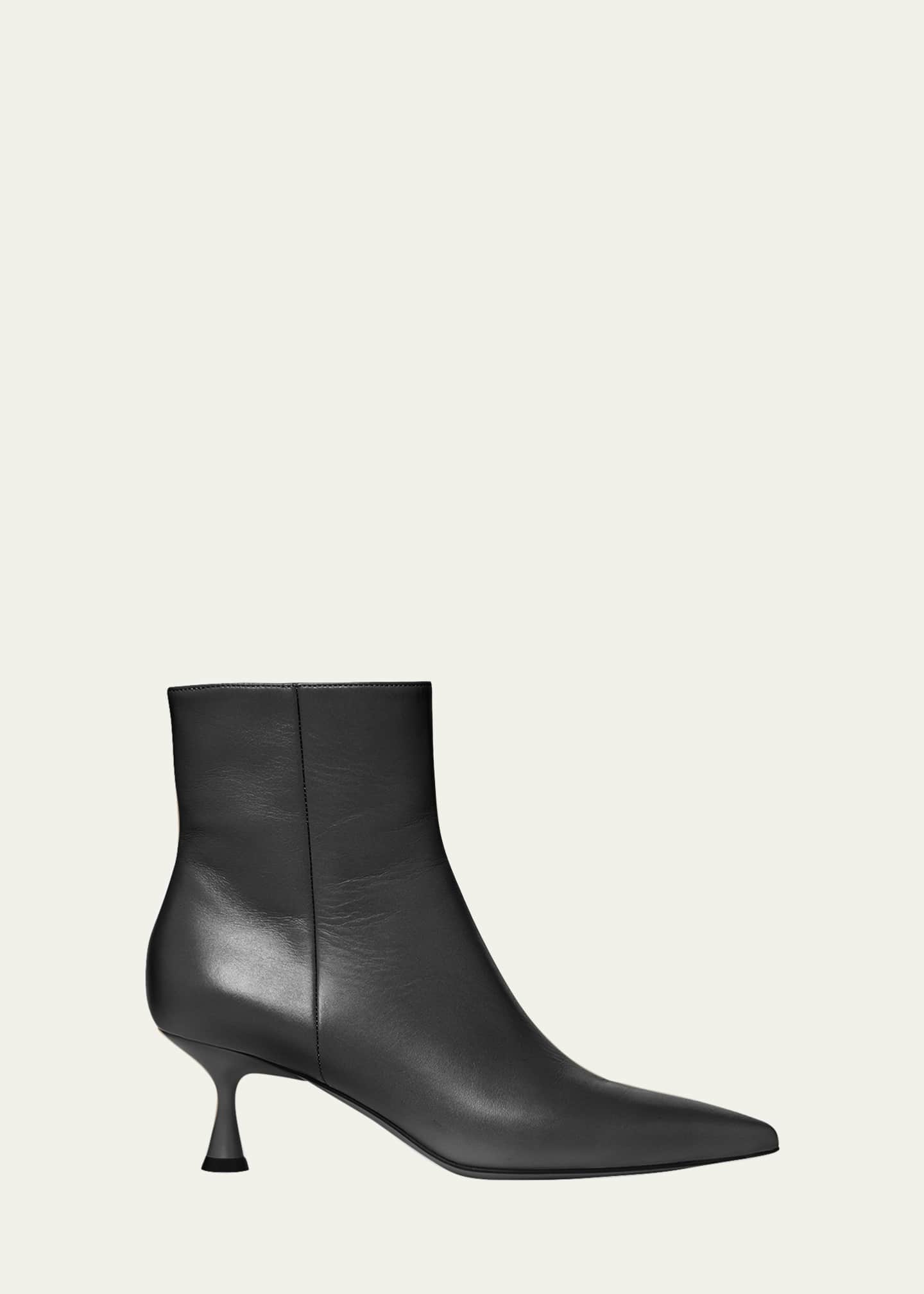 Gianvito Rossi Calfskin Zip Ankle Booties Image 1 of 4