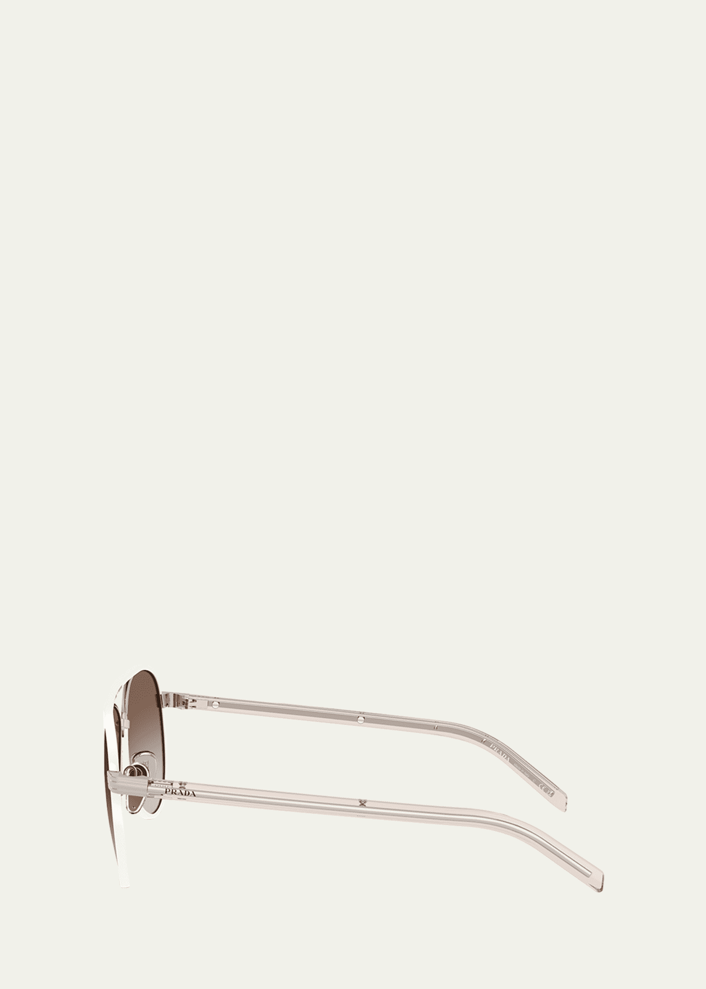 Prada PR B57S Aviator Steel Sunglasses Image 3 of 3