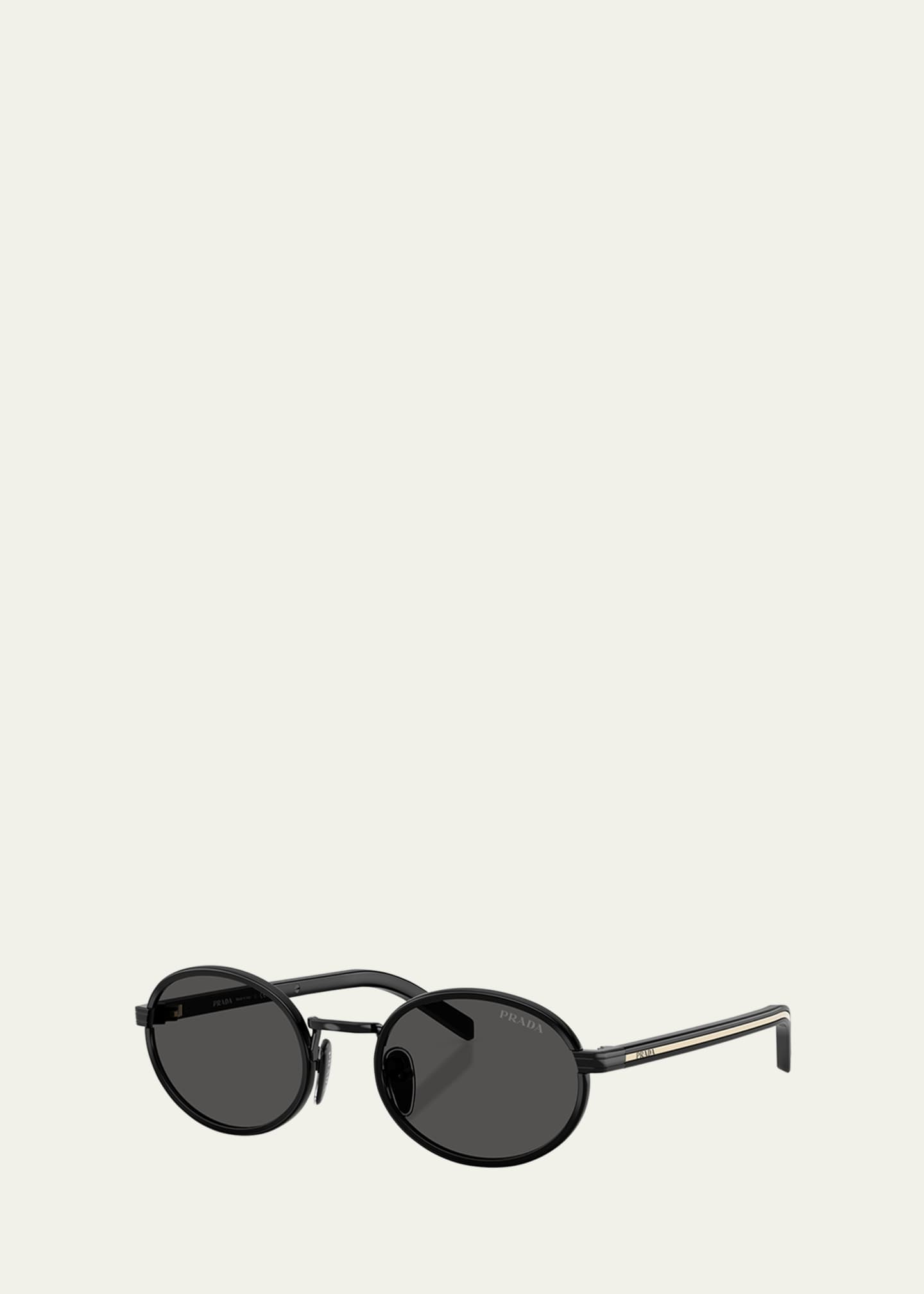 Prada PR B56S Oval Steel Sunglasses Image 2 of 3