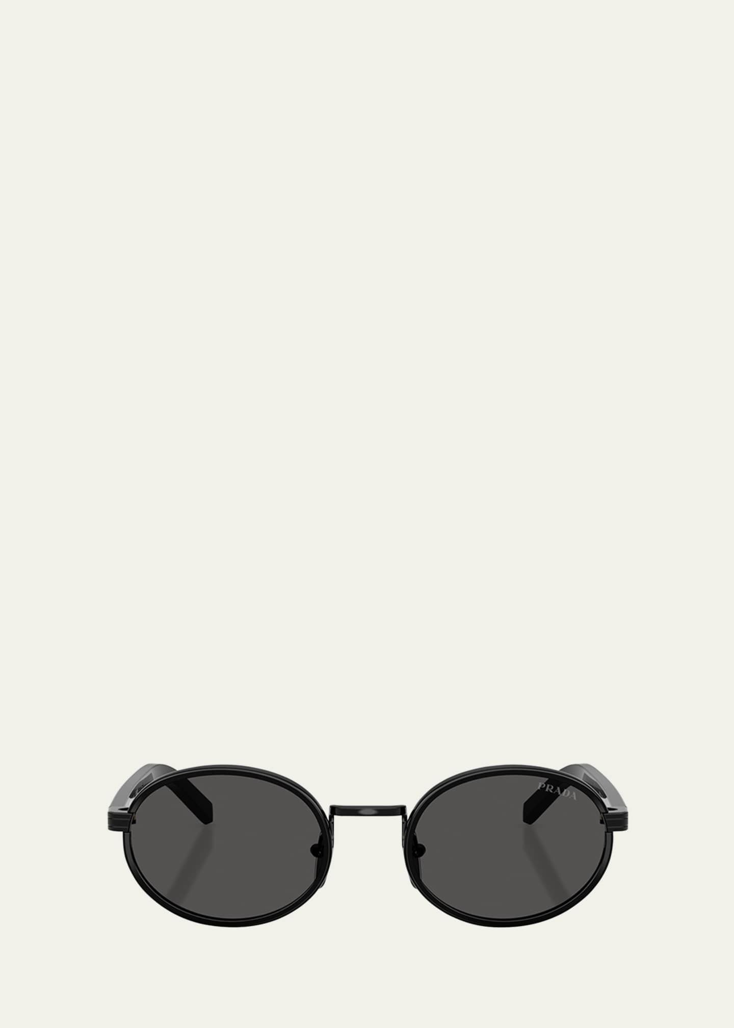 Prada PR B56S Oval Steel Sunglasses Image 1 of 3