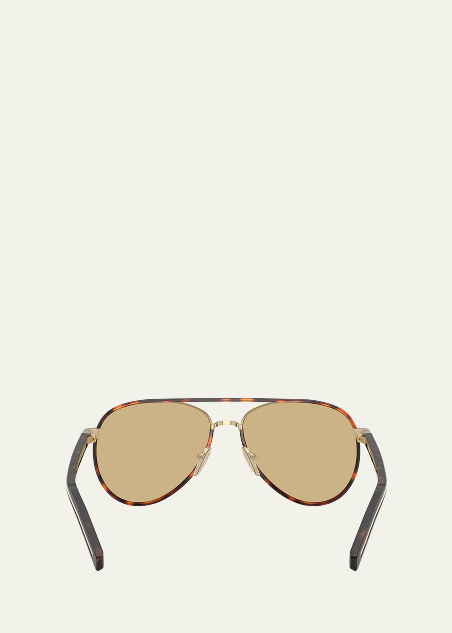 Prada PR B57S Aviator Steel Sunglasses Image 4 of 5