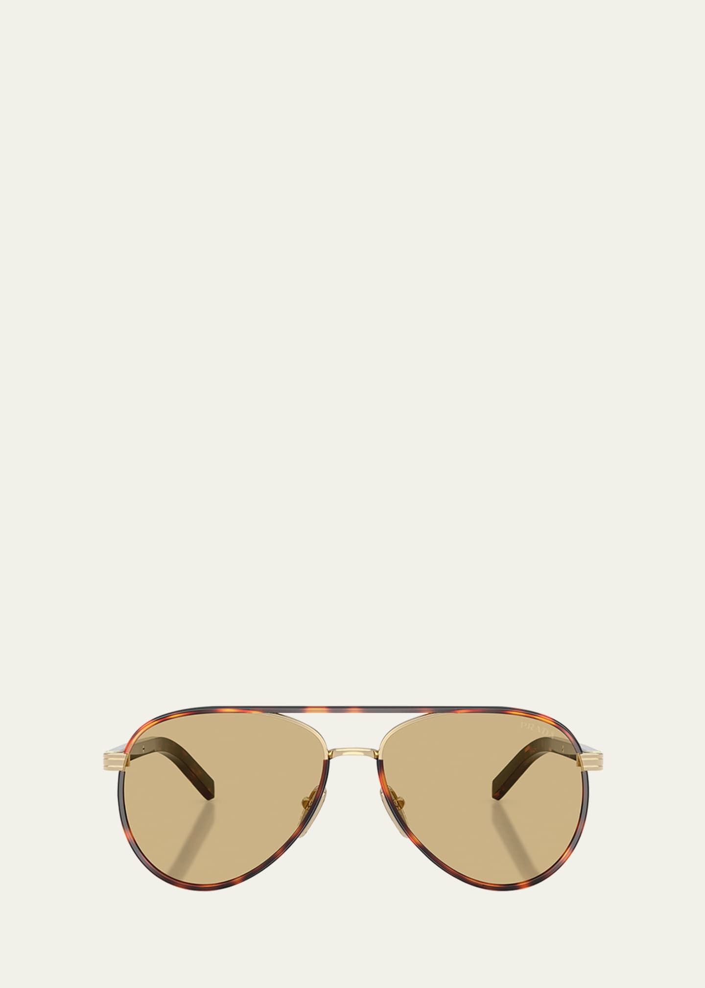 Prada PR B57S Aviator Steel Sunglasses Image 1 of 5