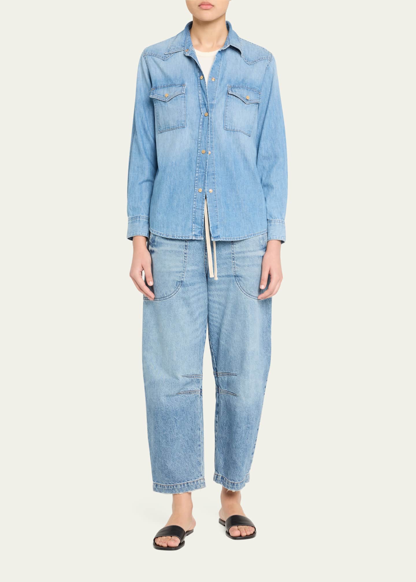 TWP Cowboy Take Me Away Denim Shirt Image 2 of 5