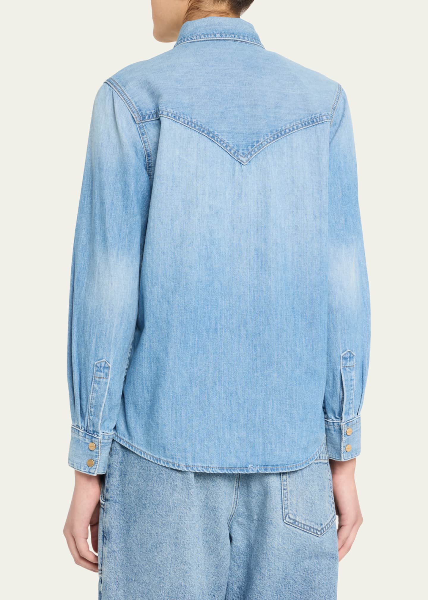 TWP Cowboy Take Me Away Denim Shirt Image 3 of 5