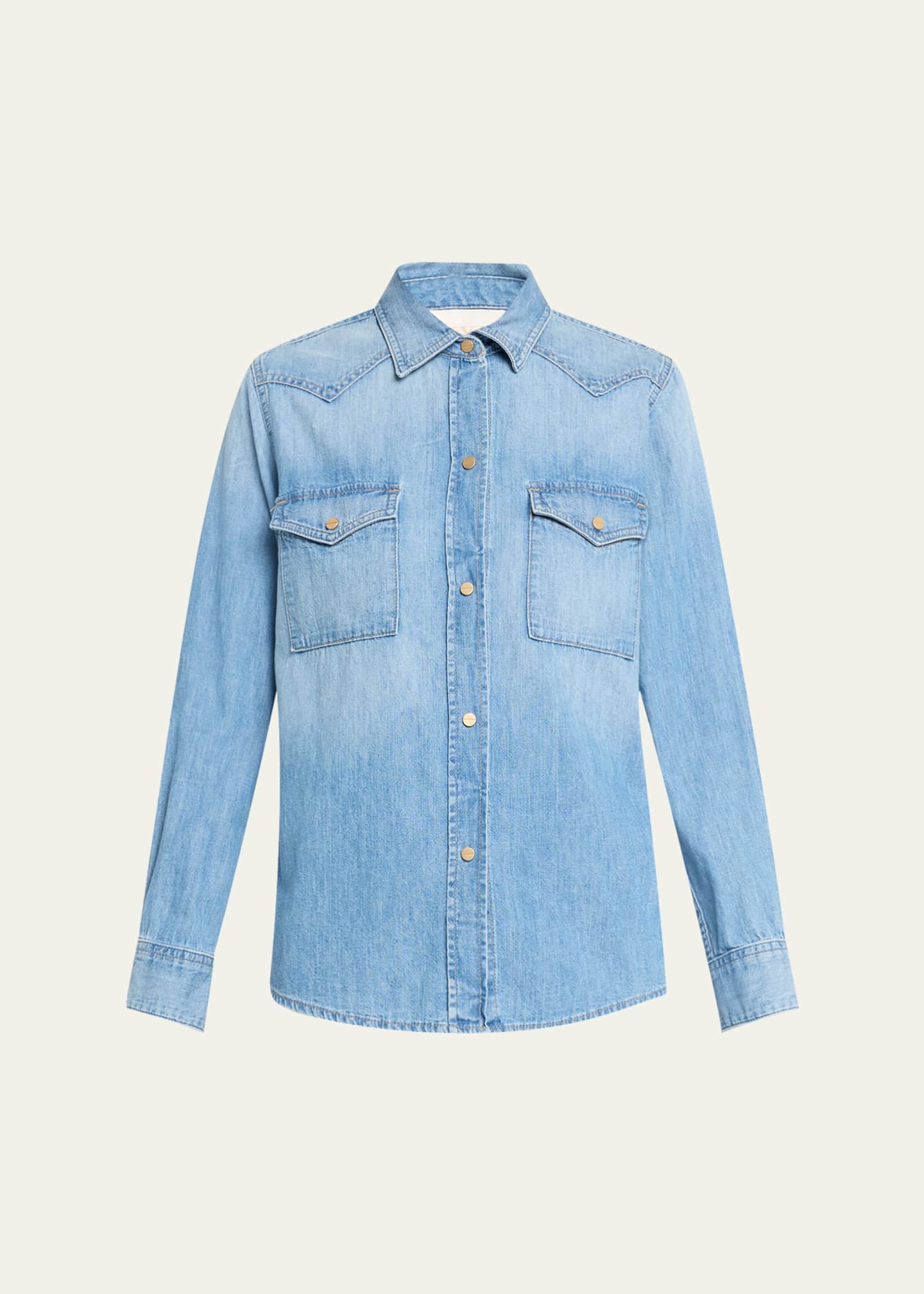 TWP Cowboy Take Me Away Denim Shirt Image 1 of 5