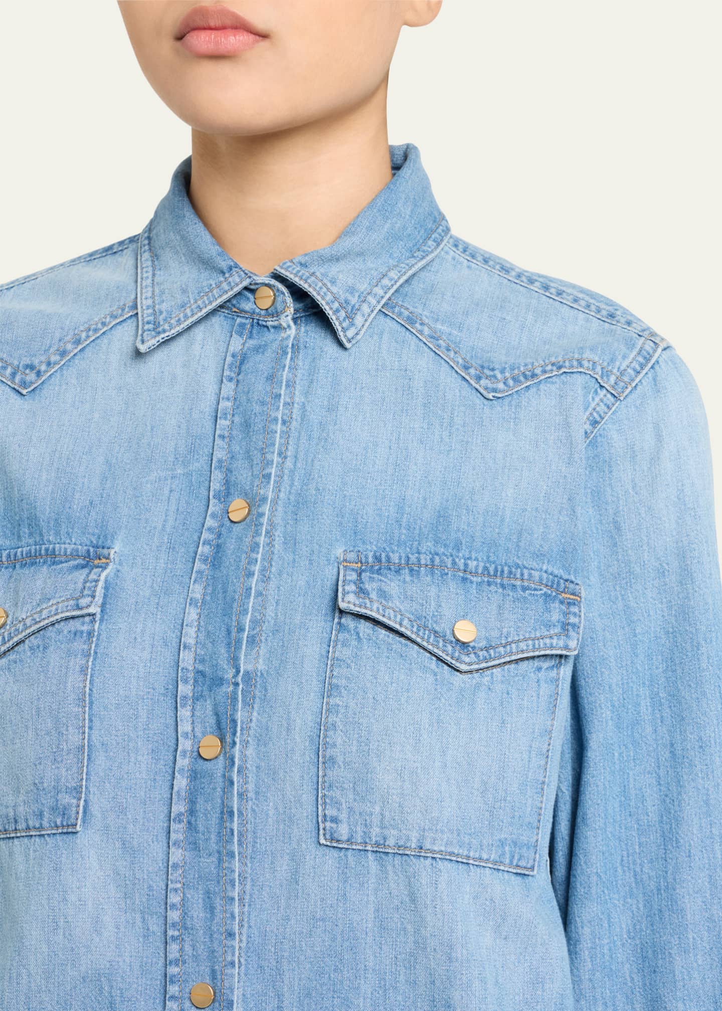 TWP Cowboy Take Me Away Denim Shirt Image 5 of 5