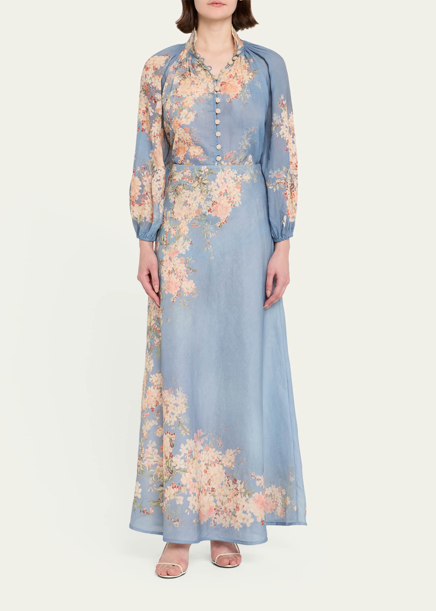 Zimmermann Cascadian Floral Billow Blouse Image 2 of 5
