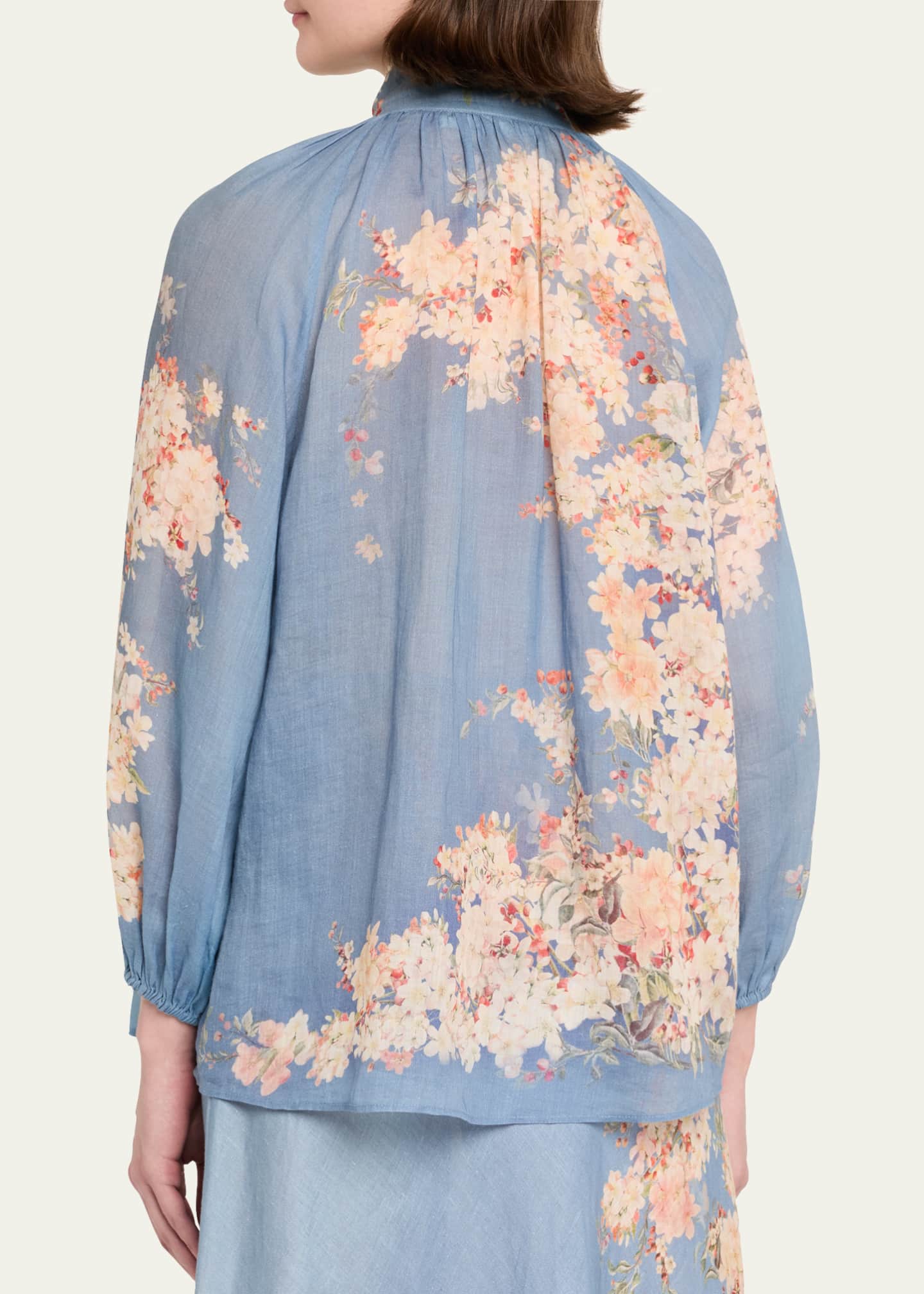 Zimmermann Cascadian Floral Billow Blouse Image 3 of 5