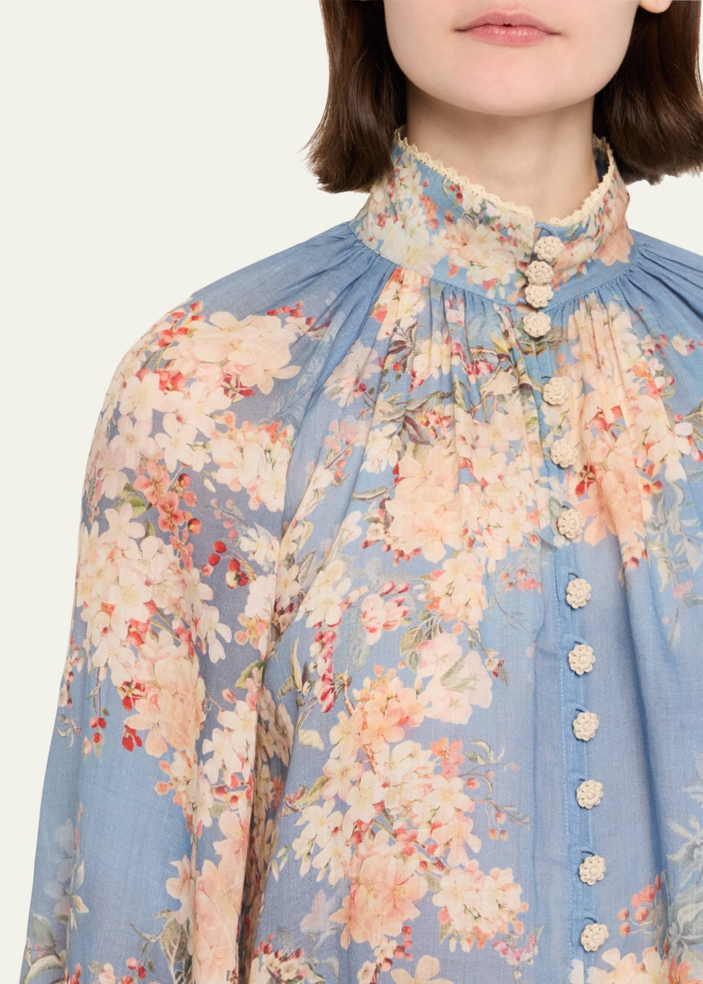 Zimmermann Cascadian Floral Billow Blouse Image 5 of 5