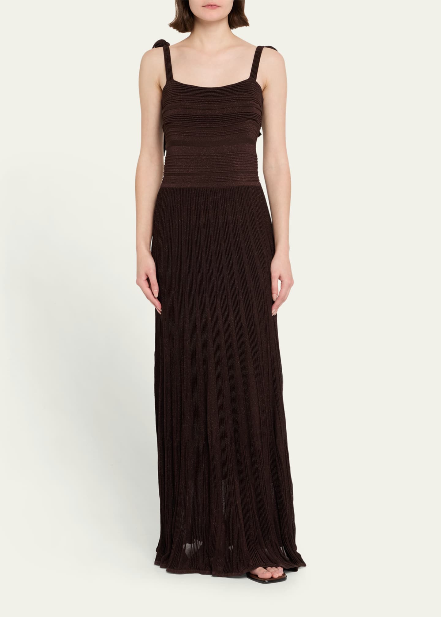 Zimmermann Lucky Metallic Tie Dress Image 2 of 5