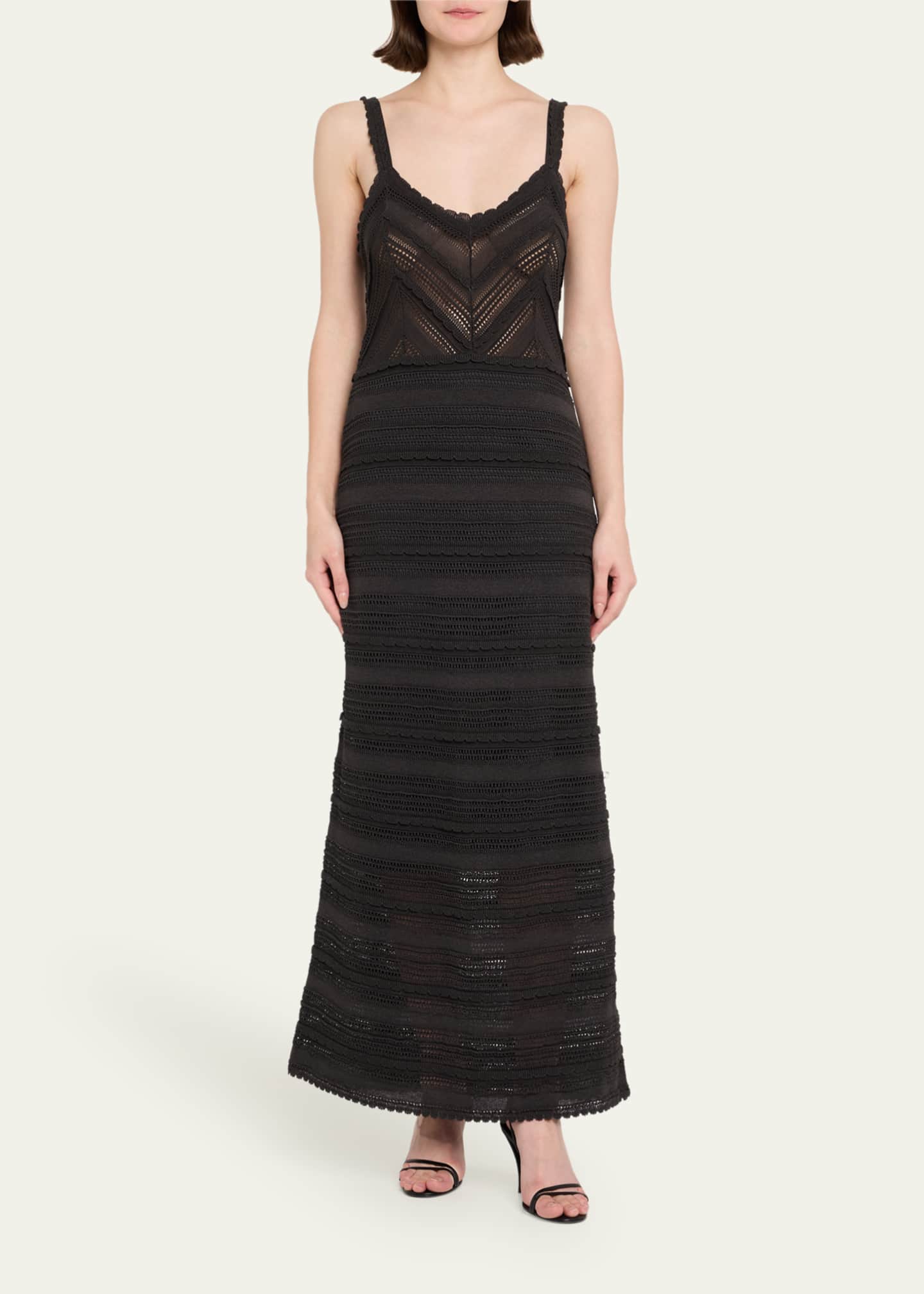 Zimmermann Lucky Sleeveless Lace Knit Dress Image 2 of 5