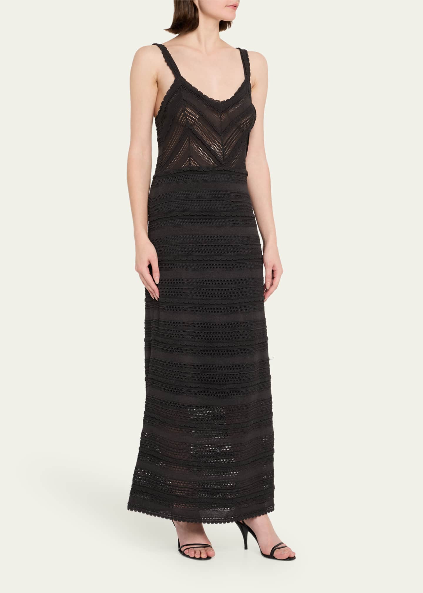 Zimmermann Lucky Sleeveless Lace Knit Dress Image 4 of 5