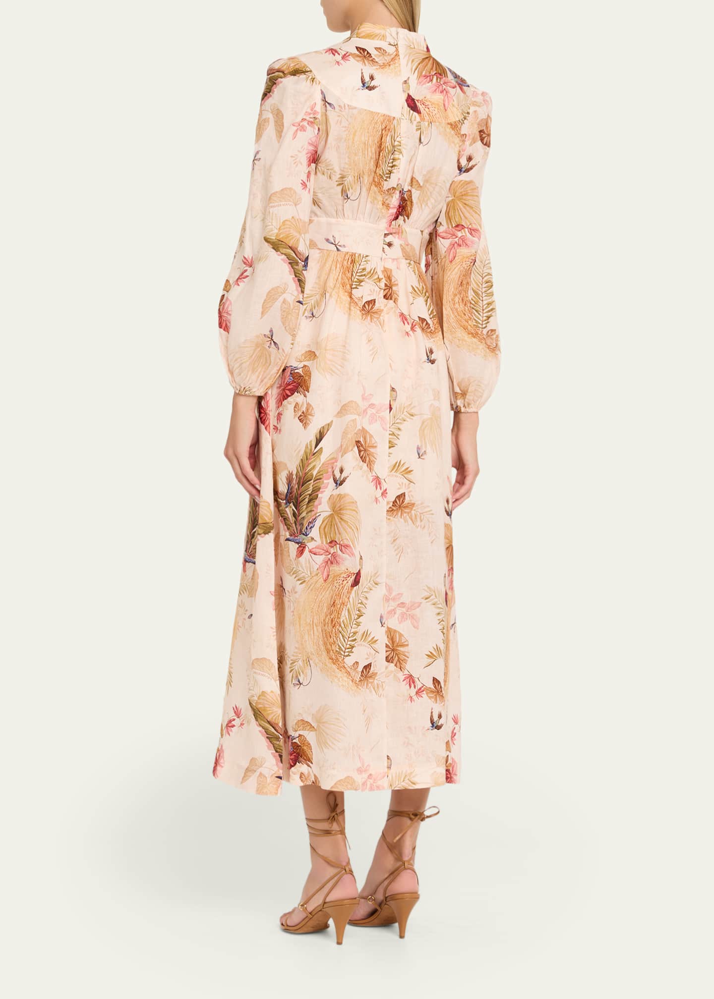 ワンピース Zimmermann ASCENSION PLUNGE MIDI DRESS ZIMMERMANN | Ascension Plunge Midi Dress | Women | Lane Crawford