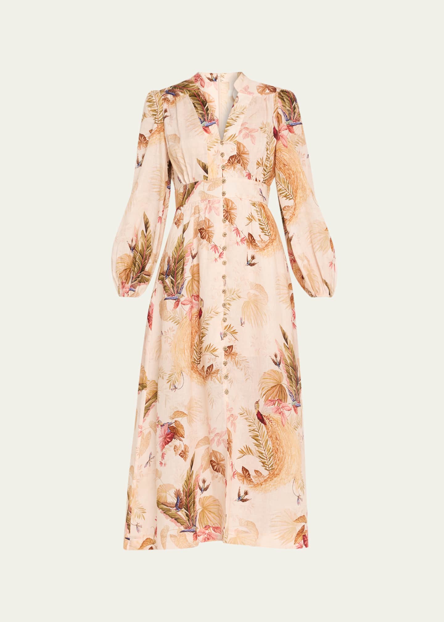 ワンピース Zimmermann 'Acension Plunge' dress Zimmermann Ascension Plunge Maxi Dress - Bergdorf Goodman