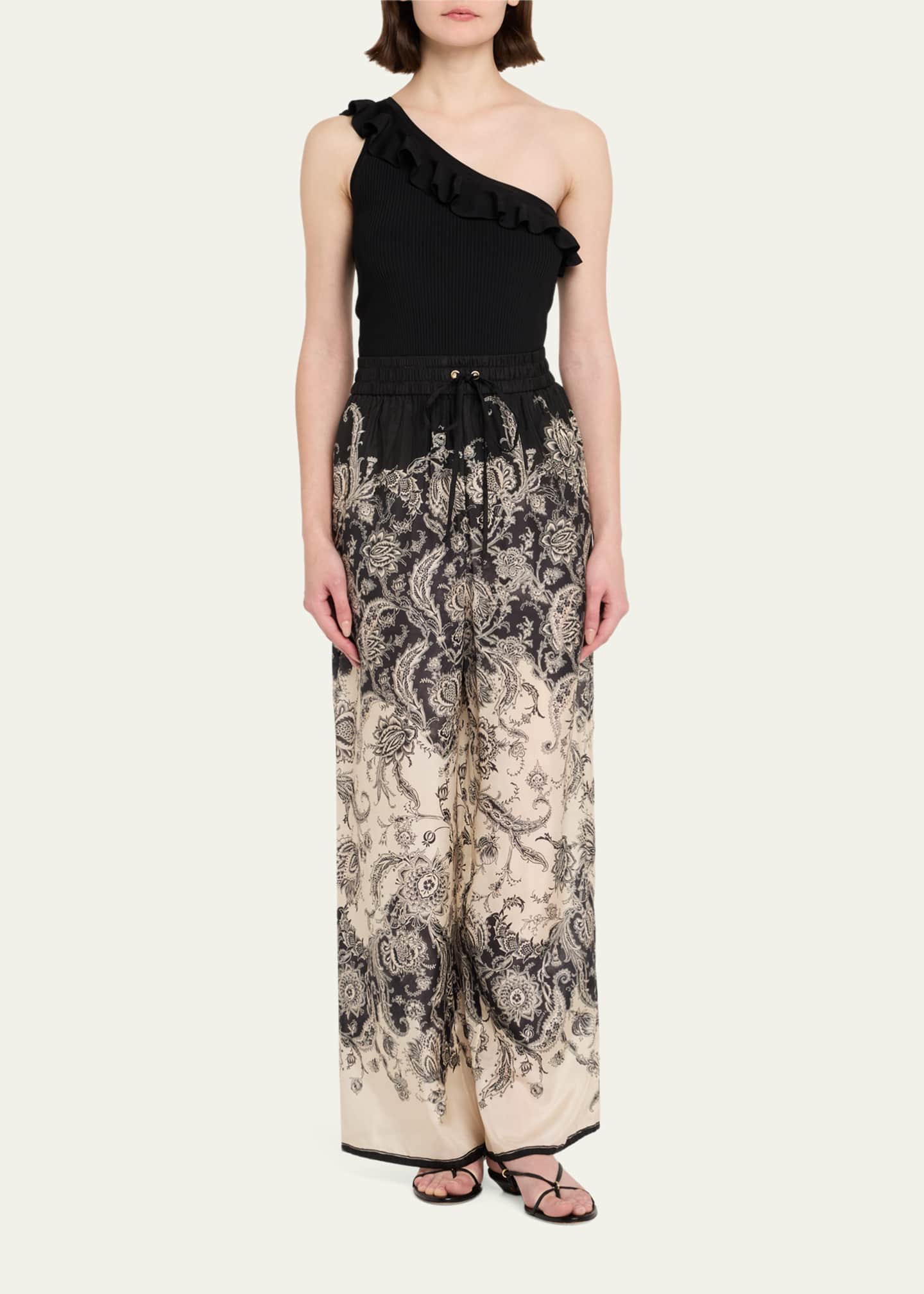Zimmermann Rhiannon Relaxed Silk Pants Image 2 of 5