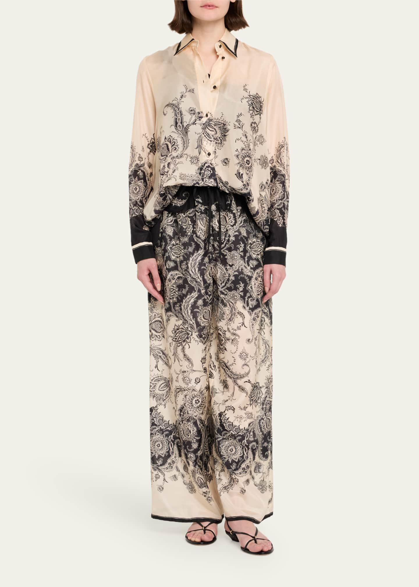 Zimmermann Rhiannon Relaxed Silk Shirt Image 2 of 5
