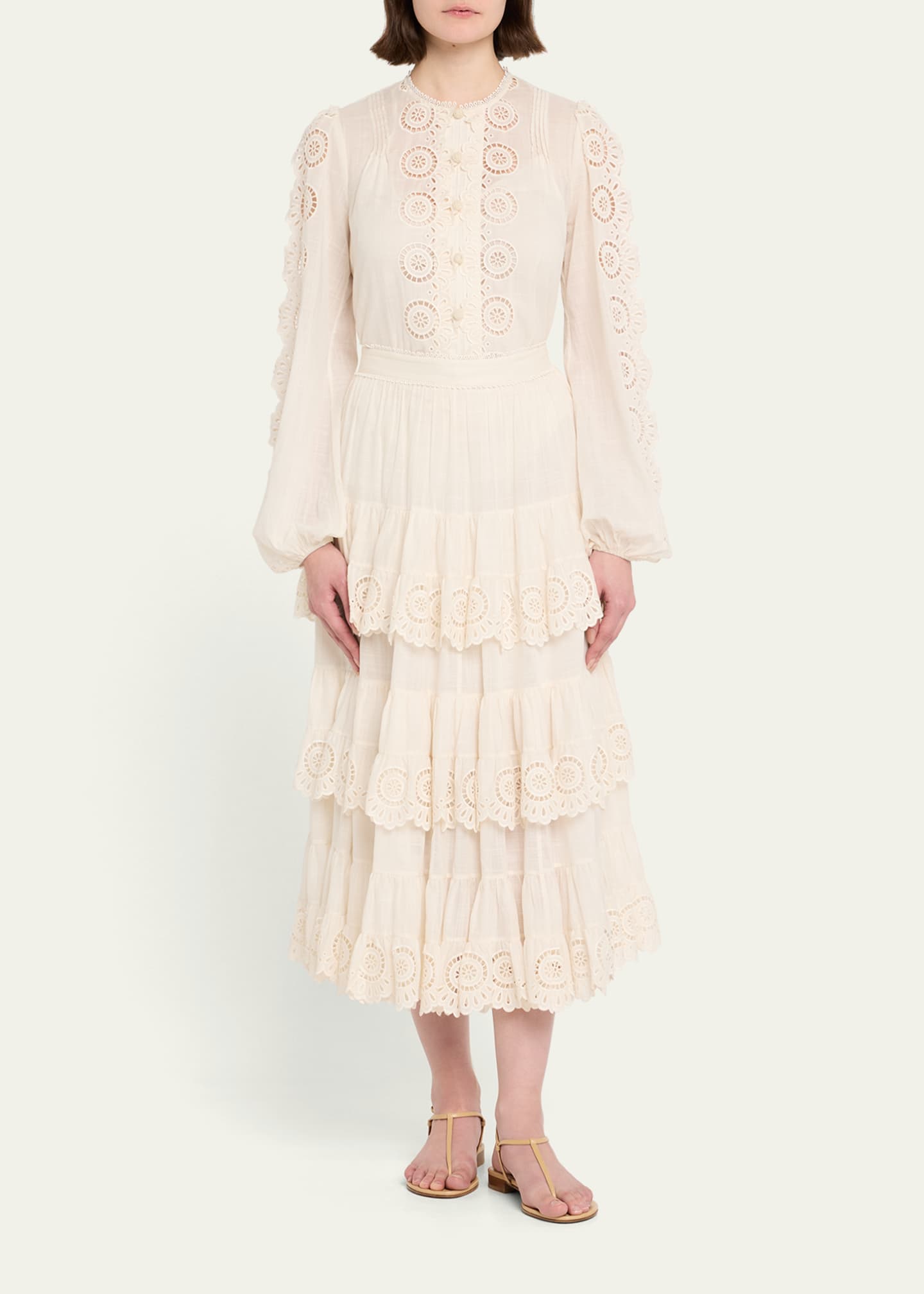 Zimmermann Lucky Embroidered Blouse Image 2 of 5