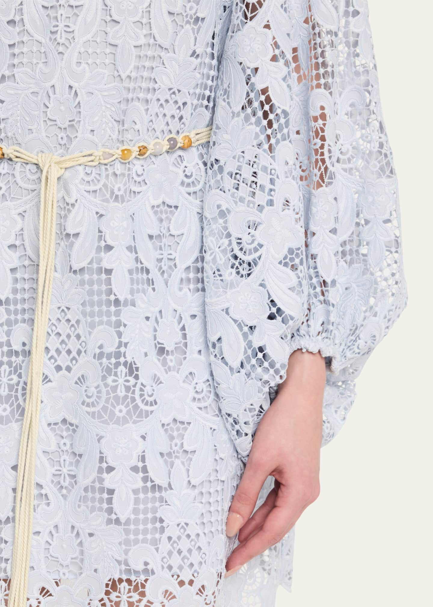 Zimmermann Coco Lace Tunic Mini Dress - Bergdorf Goodman