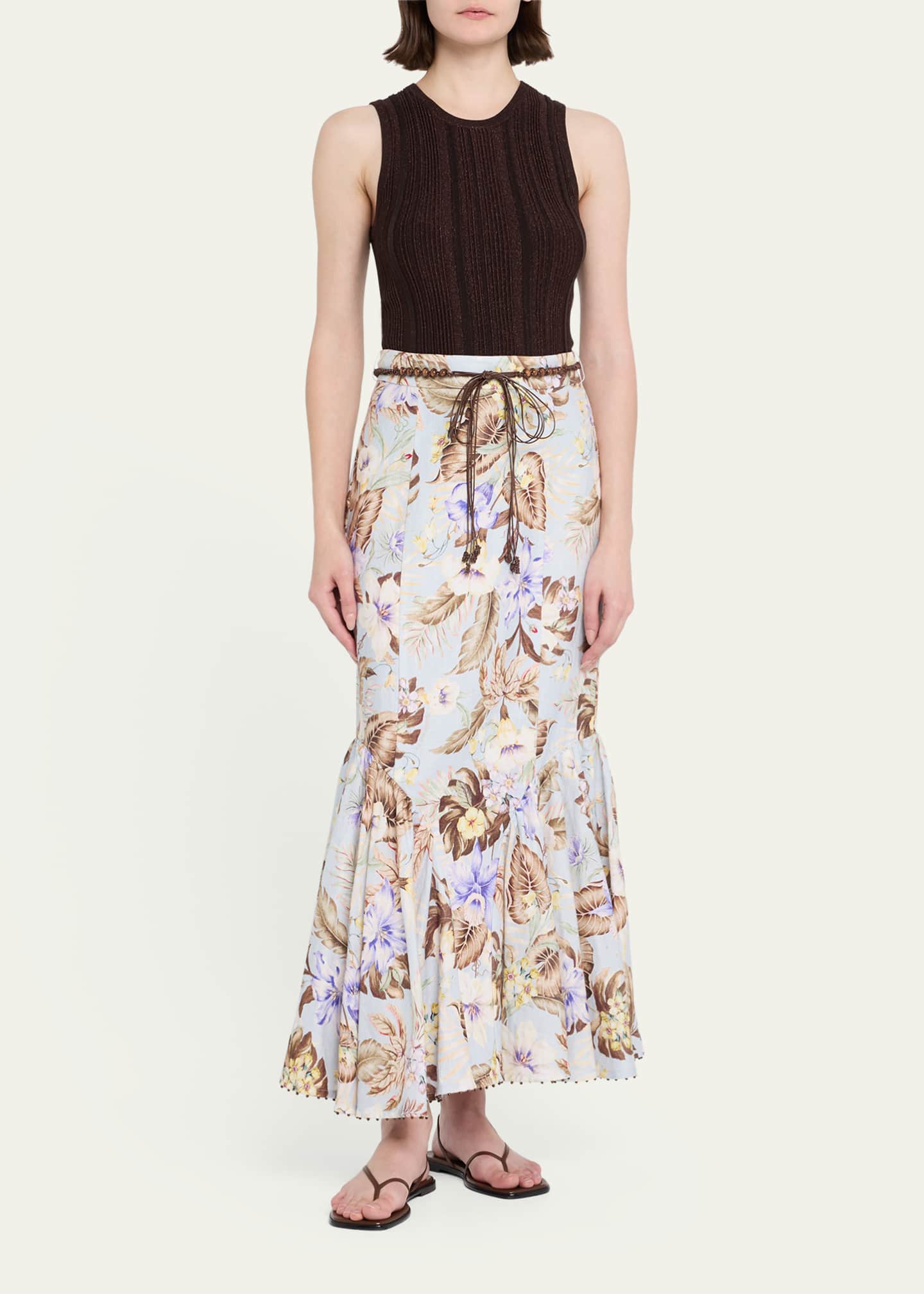 Zimmermann Lucky Metallic Racer Tank Top Image 2 of 5