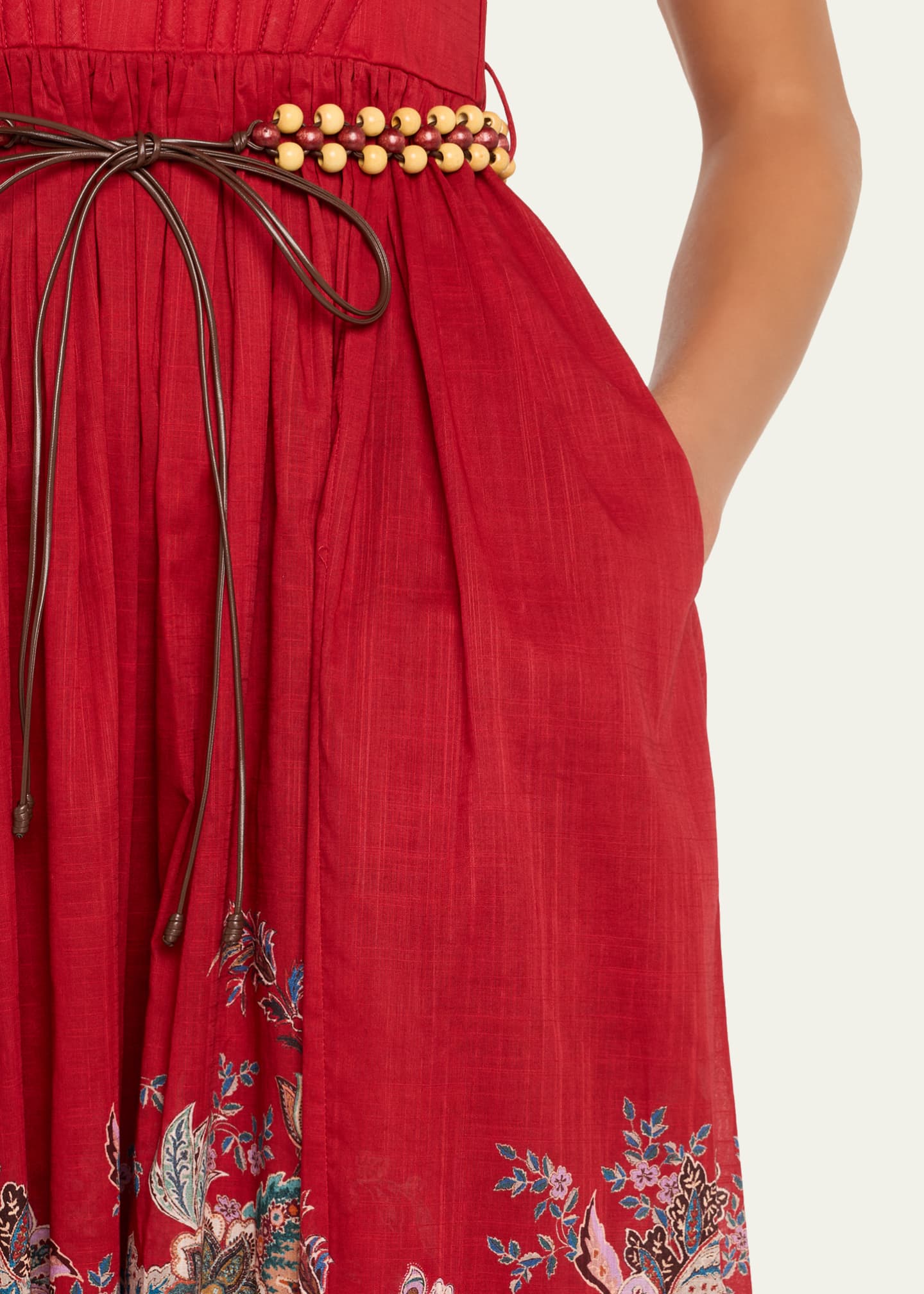 Zimmermann Rhiannon Belted Corset Midi Dress - Bergdorf Goodman