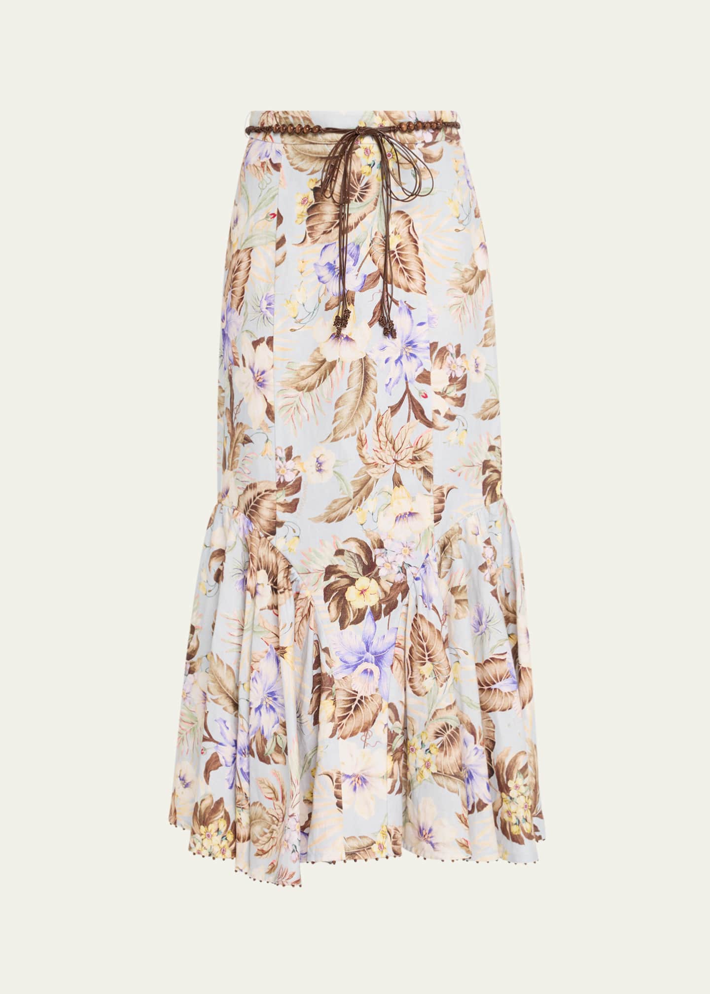 Zimmermann Coco Fit-&-Flare Midi Skirt - Bergdorf Goodman