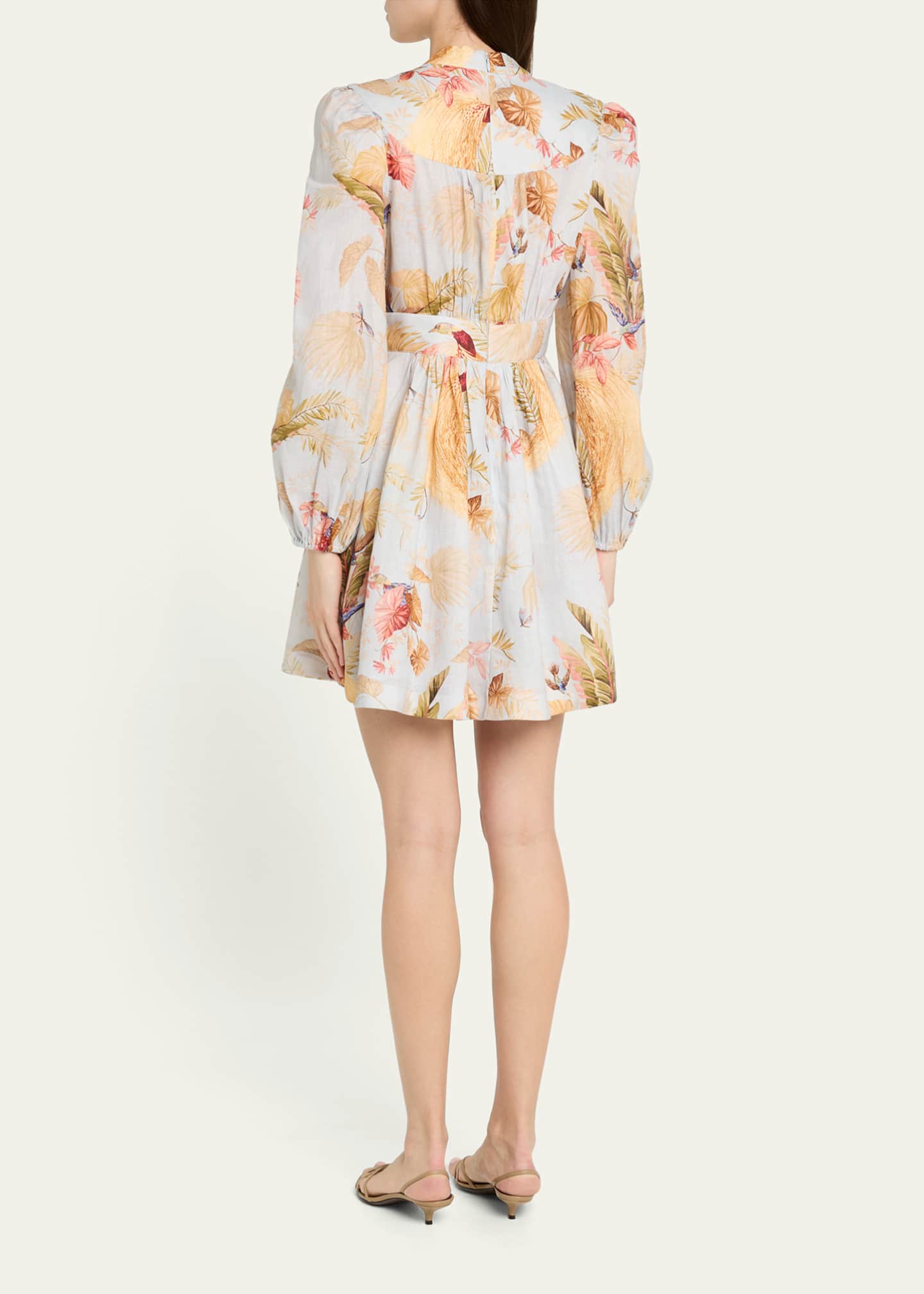 Zimmermann Ascension Plunge Mini Dress Image 3 of 5