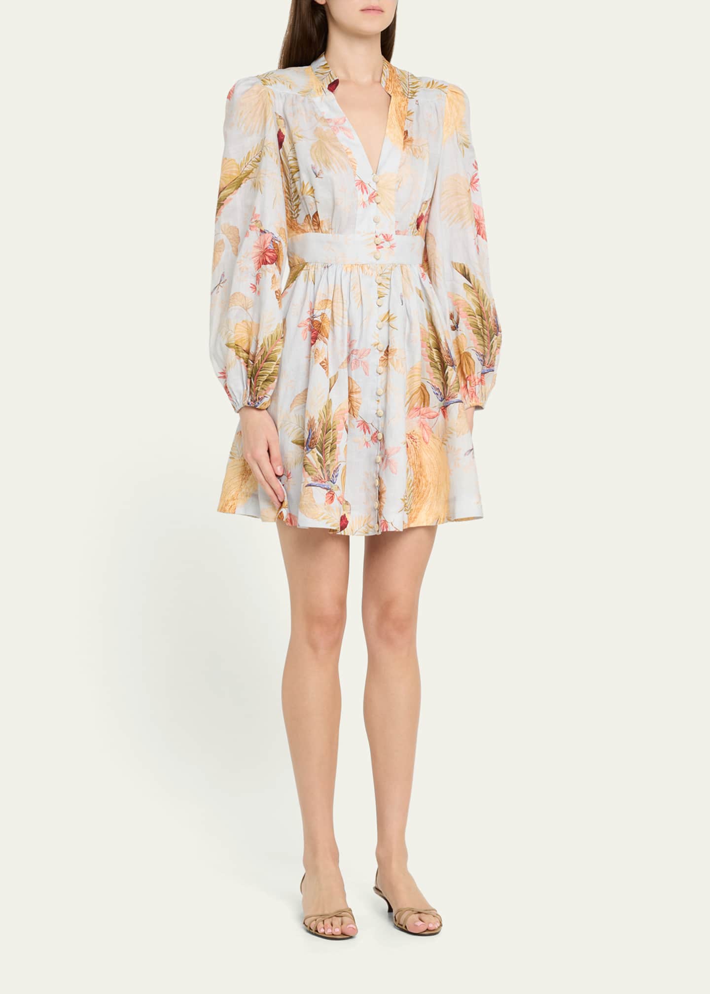 Zimmermann Ascension Plunge Mini Dress Image 4 of 5