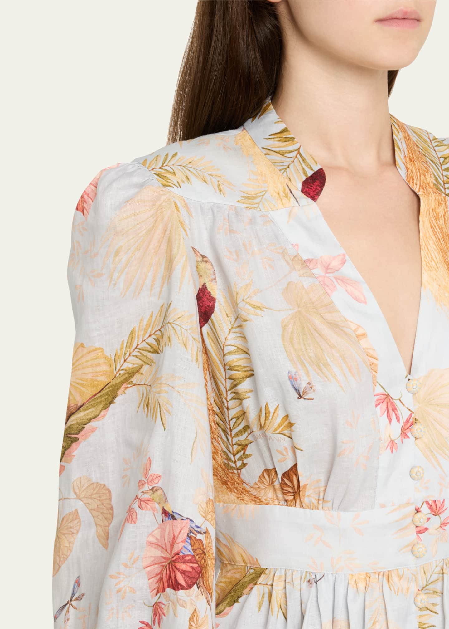 Zimmermann Ascension Plunge Mini Dress Image 5 of 5