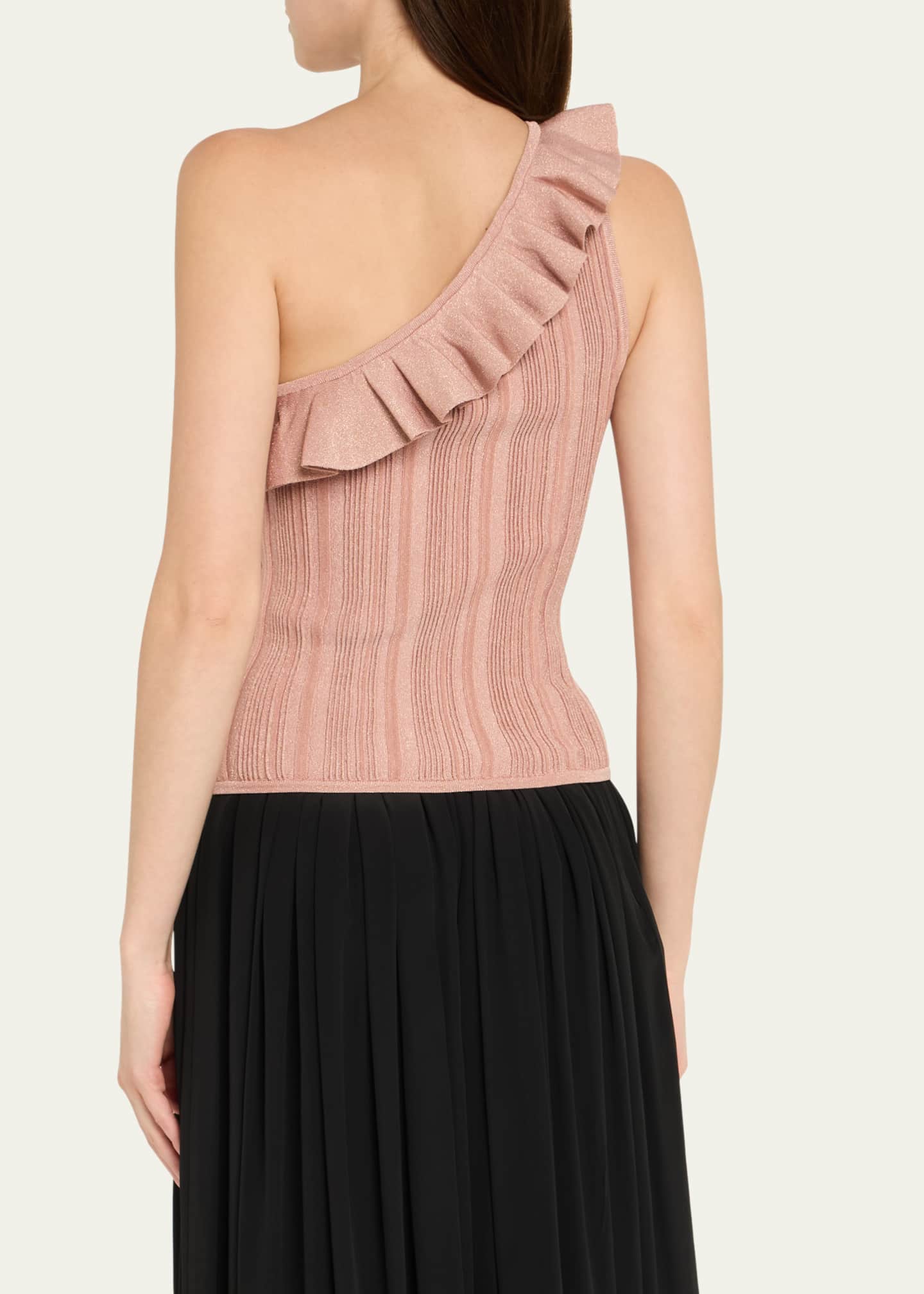 トップス ansdotsloevner FRILLED TANK Zimmermann Lucky Metallic Frill Tank Top - Bergdorf Goodman