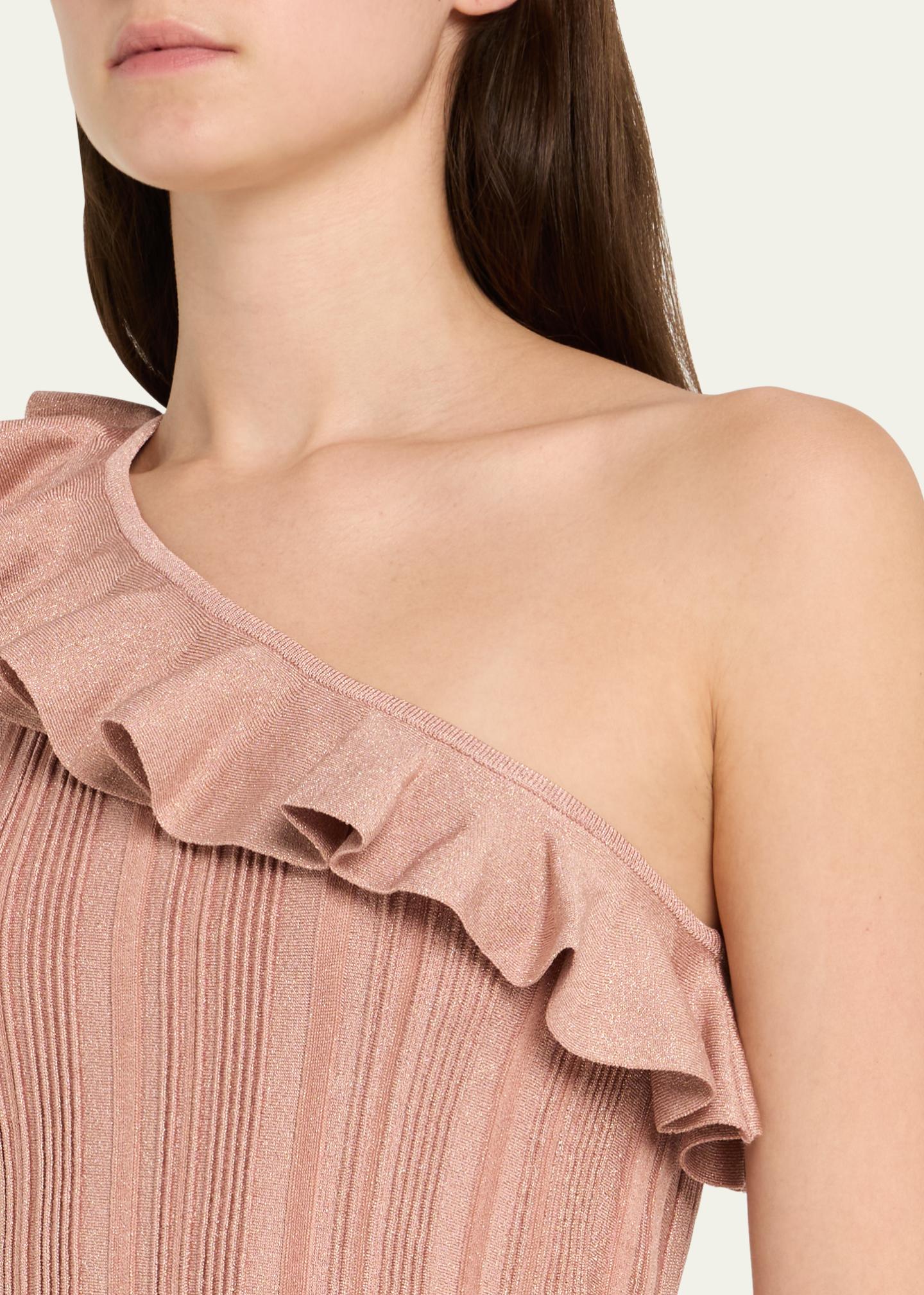 Zimmermann Lucky Metallic Frill Tank Top - Bergdorf Goodman