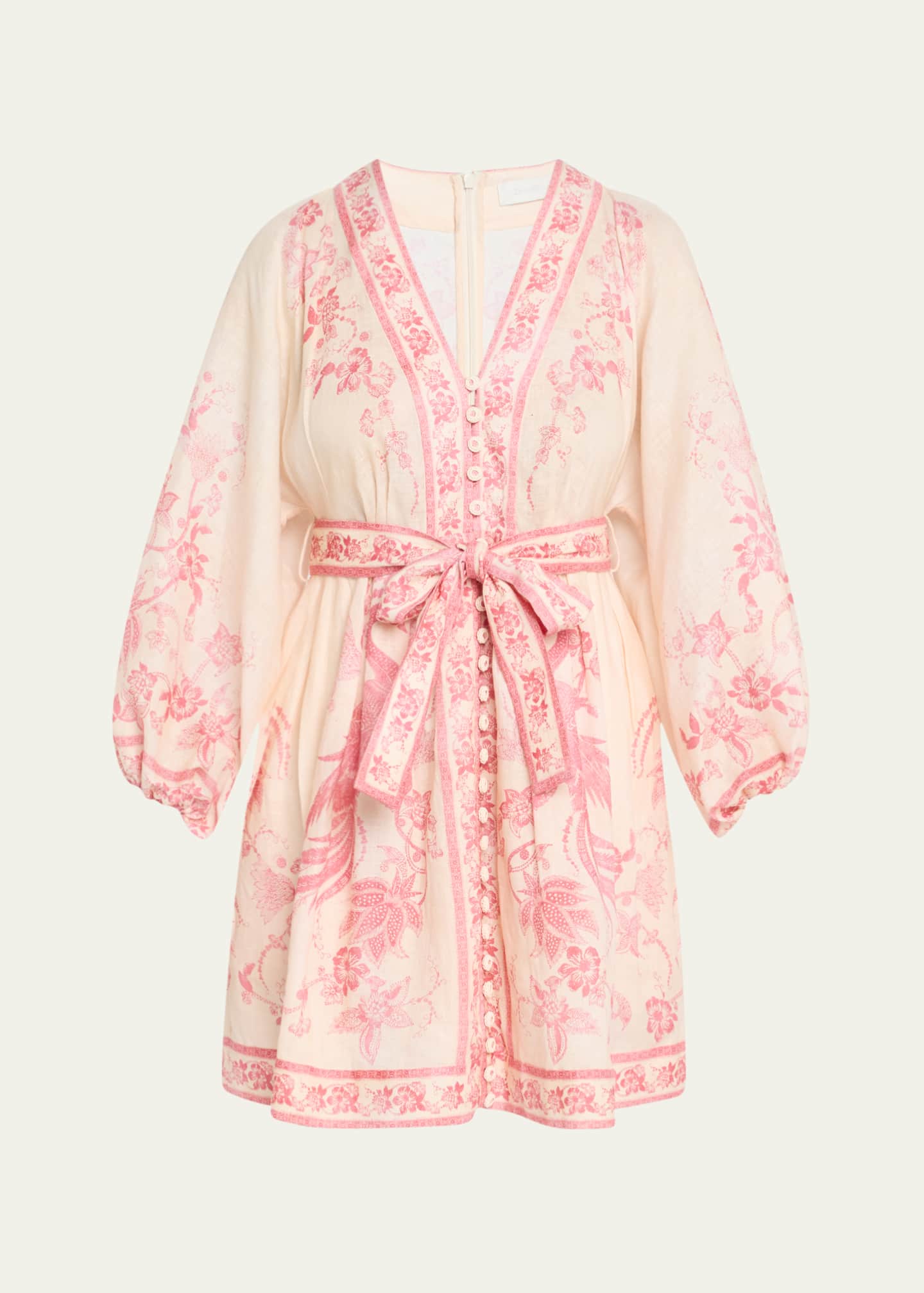 ZIMMERMANN シルクピンクミニワンピース ZIMMERMANN シルクピンクミニワンピース - メルカリ